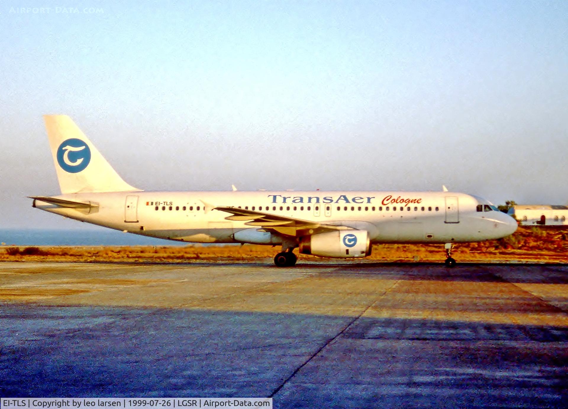 EI-TLS, 1993 Airbus A320-231 C/N 430, JTR Santorini 26.7.99