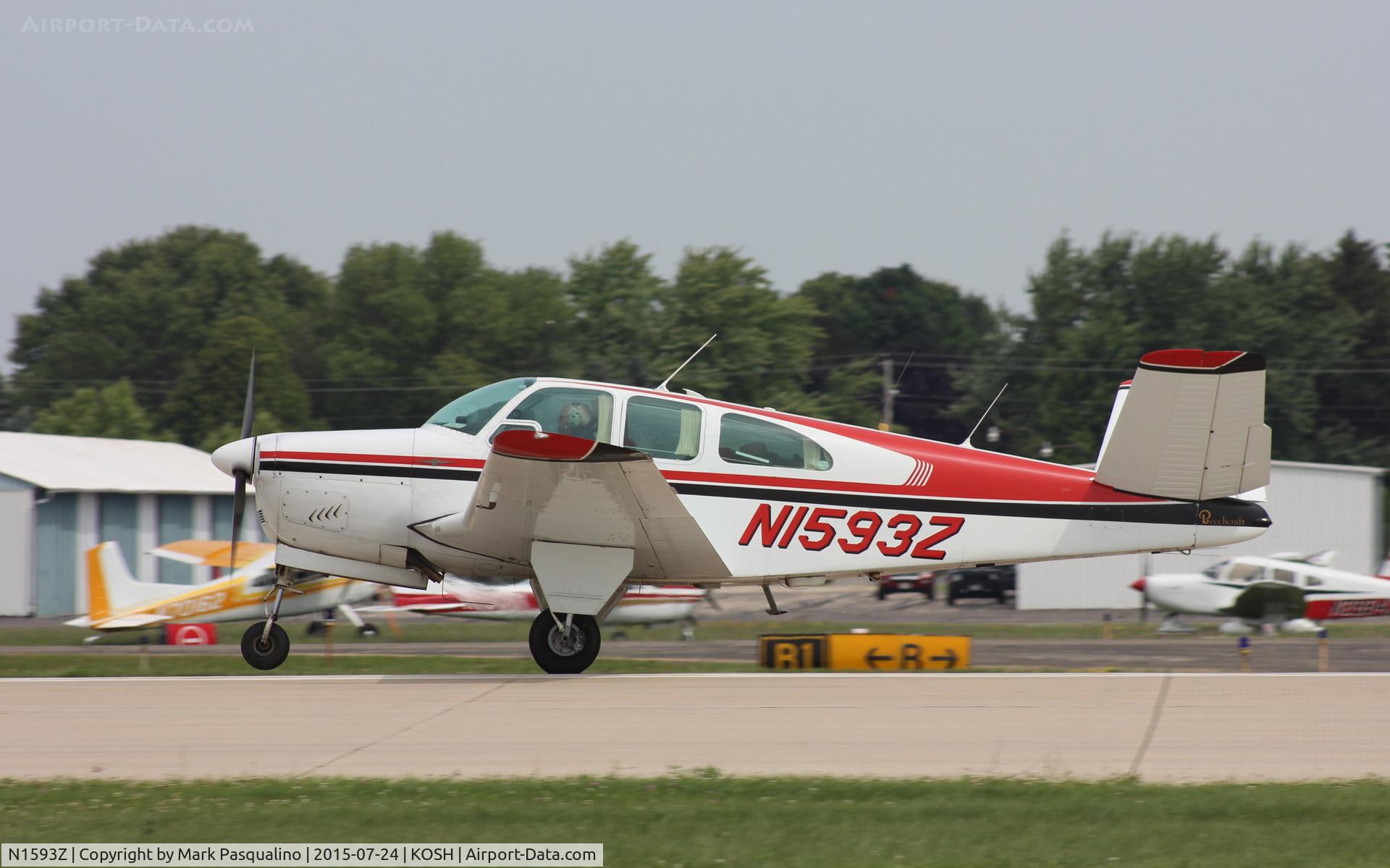 N1593Z, 1961 Beech P35 Bonanza C/N D-6885, Beech P35