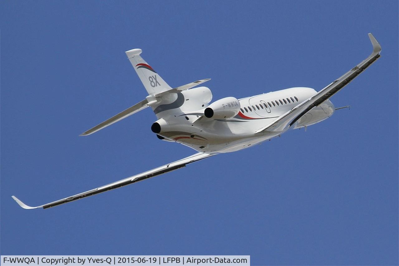 F-WWQA, 2014 Dassault Falcon 8X C/N 401, Dassault Falcon 8X, On display, Paris-Le Bourget (LFPB-LBG) Air show 2015