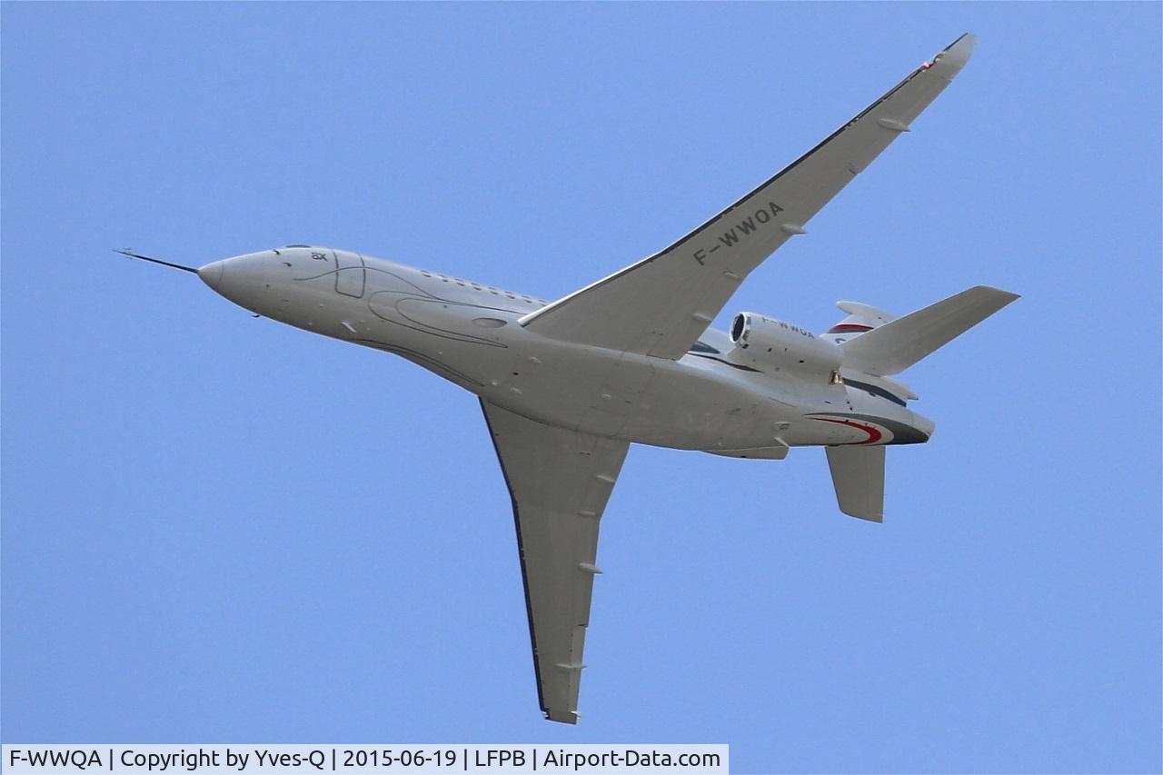 F-WWQA, 2014 Dassault Falcon 8X C/N 401, Dassault Falcon 8X, On display, Paris-Le Bourget (LFPB-LBG) Air show 2015