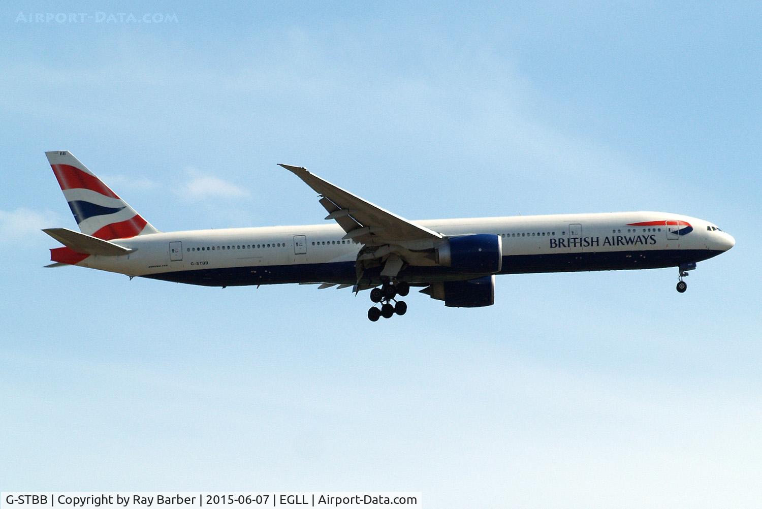 G-STBB, 2010 Boeing 777-36N/ER C/N 38286, G-STBB   Boeing 777-36NER [38286] (British Airways) Home~G 07/06/2015. On approach 27L.