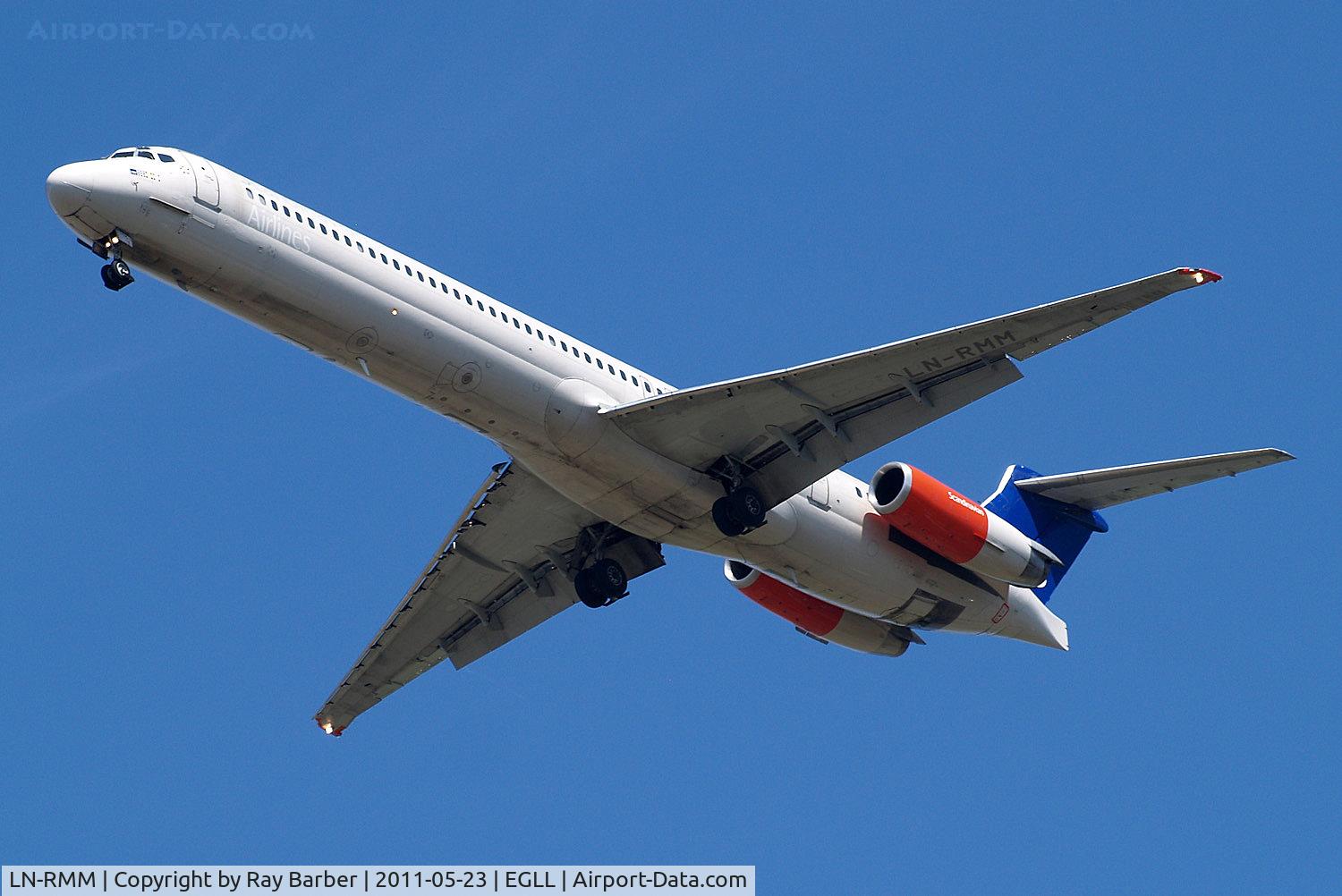 LN-RMM, 1991 McDonnell Douglas MD-81 (DC-9-81) C/N 53005, McDonnell Douglas DC-9-81 [53005] (SAS Scandinavian Airlines) Home~G 23/05/2011. On approach 27R.