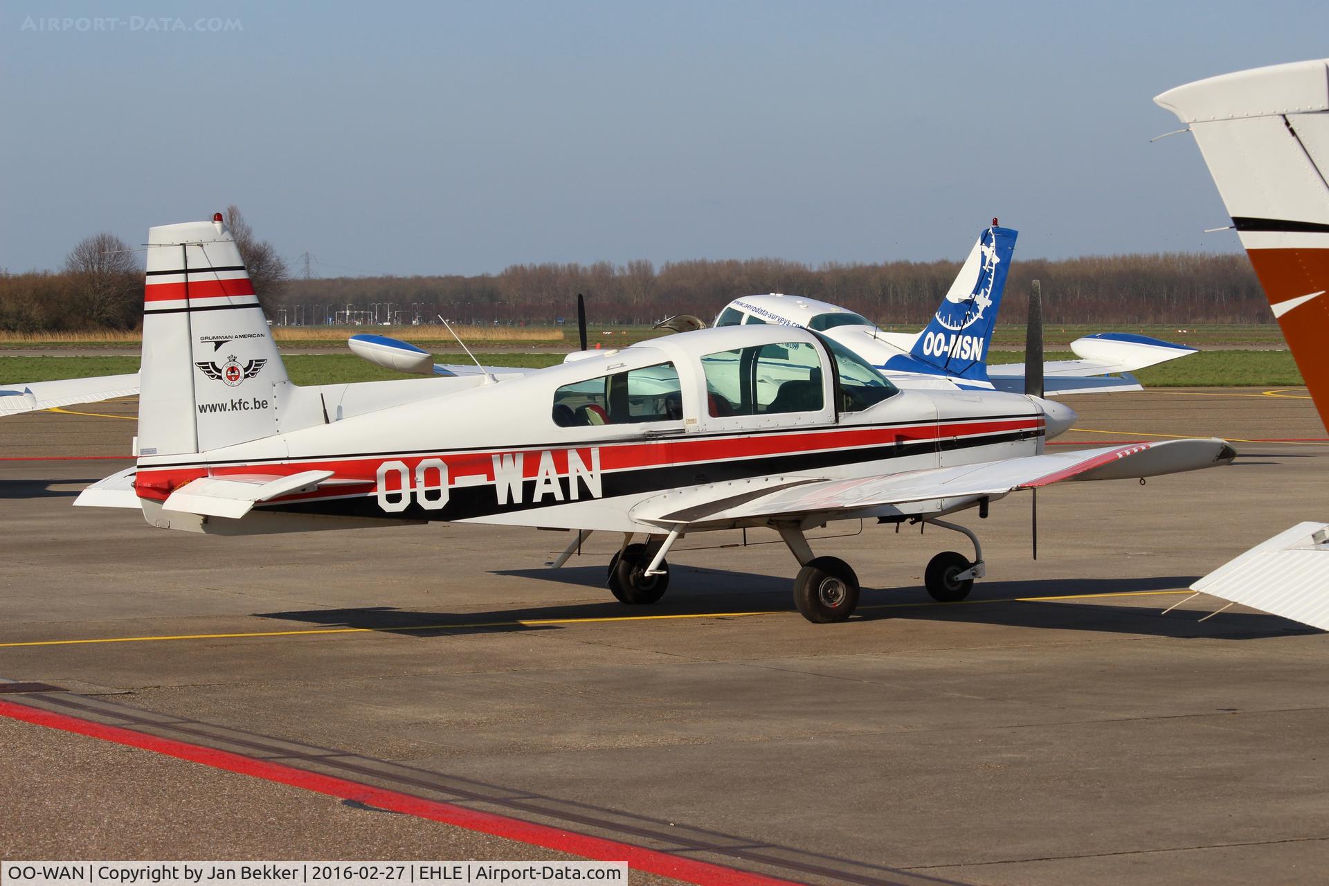 OO-WAN, 1974 Grumman American AA-5 Traveler C/N AA5-0517, Lelystad Airport