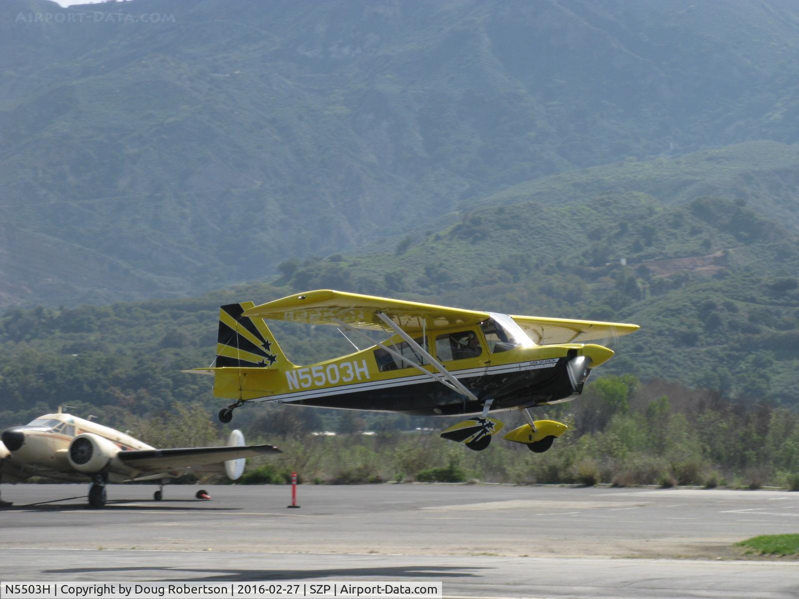 N5503H, 1978 Bellanca 8KCAB Super Decathlon C/N 413-78, 1978 Bellanca 8KCAB SUPER DECATHLON, Lycoming AEIO-360 180 Hp, another landing Rwy 22