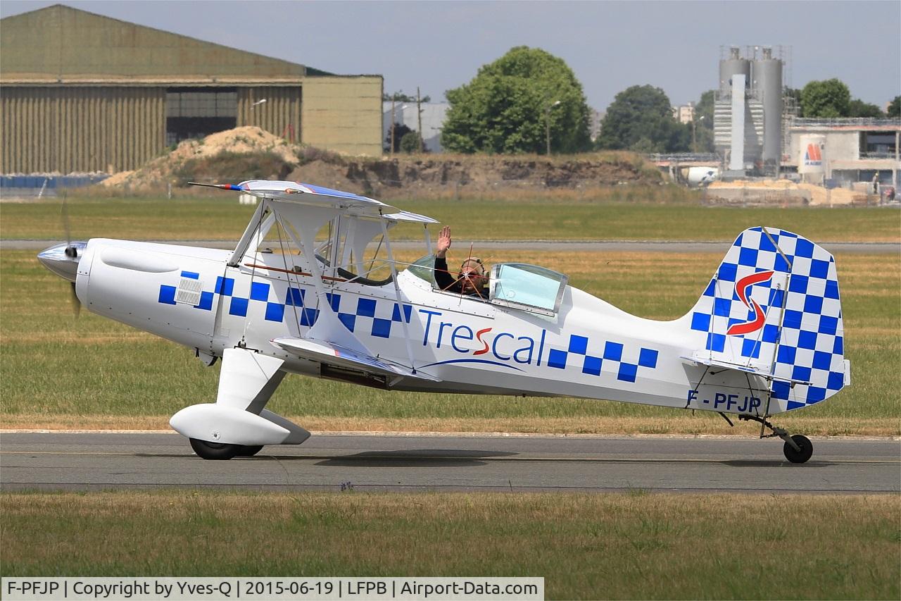 F-PFJP, Stolp SA-300 Starduster Too C/N 265, Stolp SA-300 Starduster Too, Taxiing to parking area, Paris-Le Bourget (LFPB-LBG) Air show 2015
