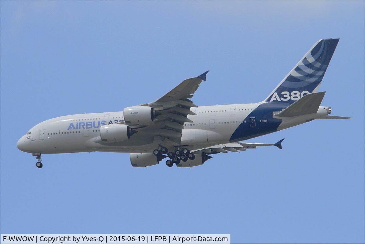 F-WWOW, 2005 Airbus A380-841 C/N 001, Airbus A380-841, On display, Paris-Le Bourget (LFPB-LBG) Air show 2015