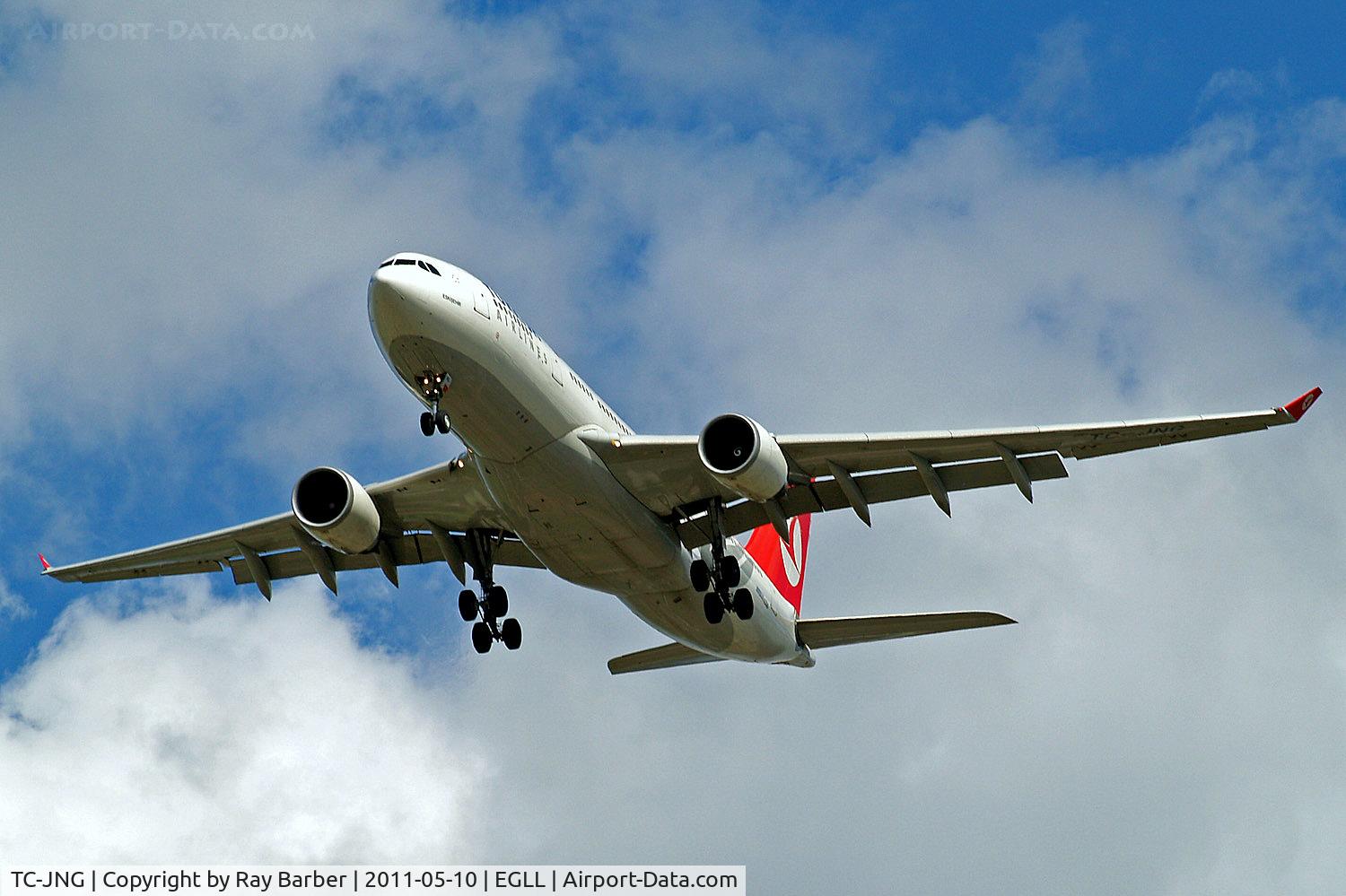 TC-JNG, 2002 Airbus A330-202 C/N 504, Airbus A330-202 [504] (THY Turkish Airlines) Home~G 10/05/2011. On approach 27R.