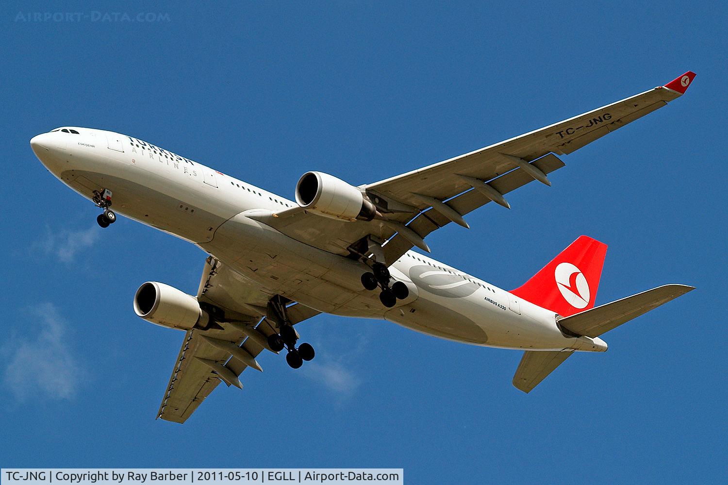 TC-JNG, 2002 Airbus A330-202 C/N 504, Airbus A330-202 [504] (THY Turkish Airlines) Home~G 10/05/2011. On approach 27R.