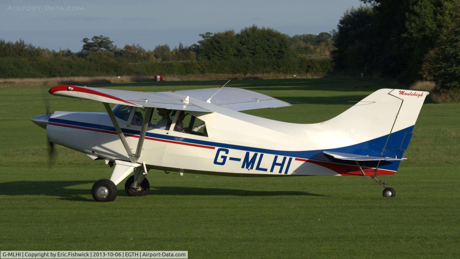 G-MLHI, 1991 Maule MX-7-180 Star Rocket C/N 11073C, 1. G-MLHI preparing to depart The Shuttleworth Collection, Biggleswade, Beds.