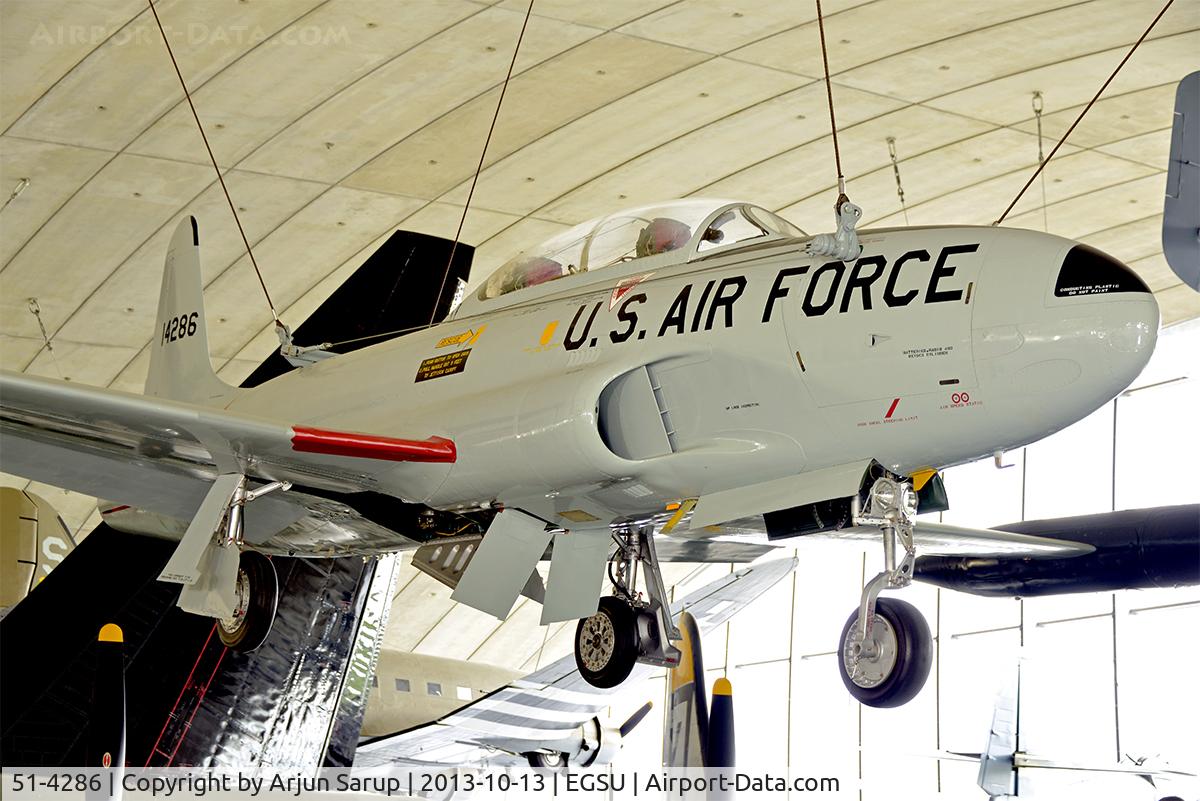 51-4286, 1951 Lockheed T-33A Shooting Star C/N 580-5581, On display at the American Air Museum at IWM Duxford.