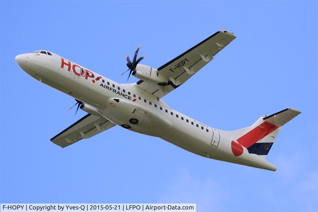 F-HOPY, 2015 ATR 72-600 (72-212A) C/N 1237, ATR 72-600, Take off rwy 24, Paris-Orly airport (LFPO-ORY)
