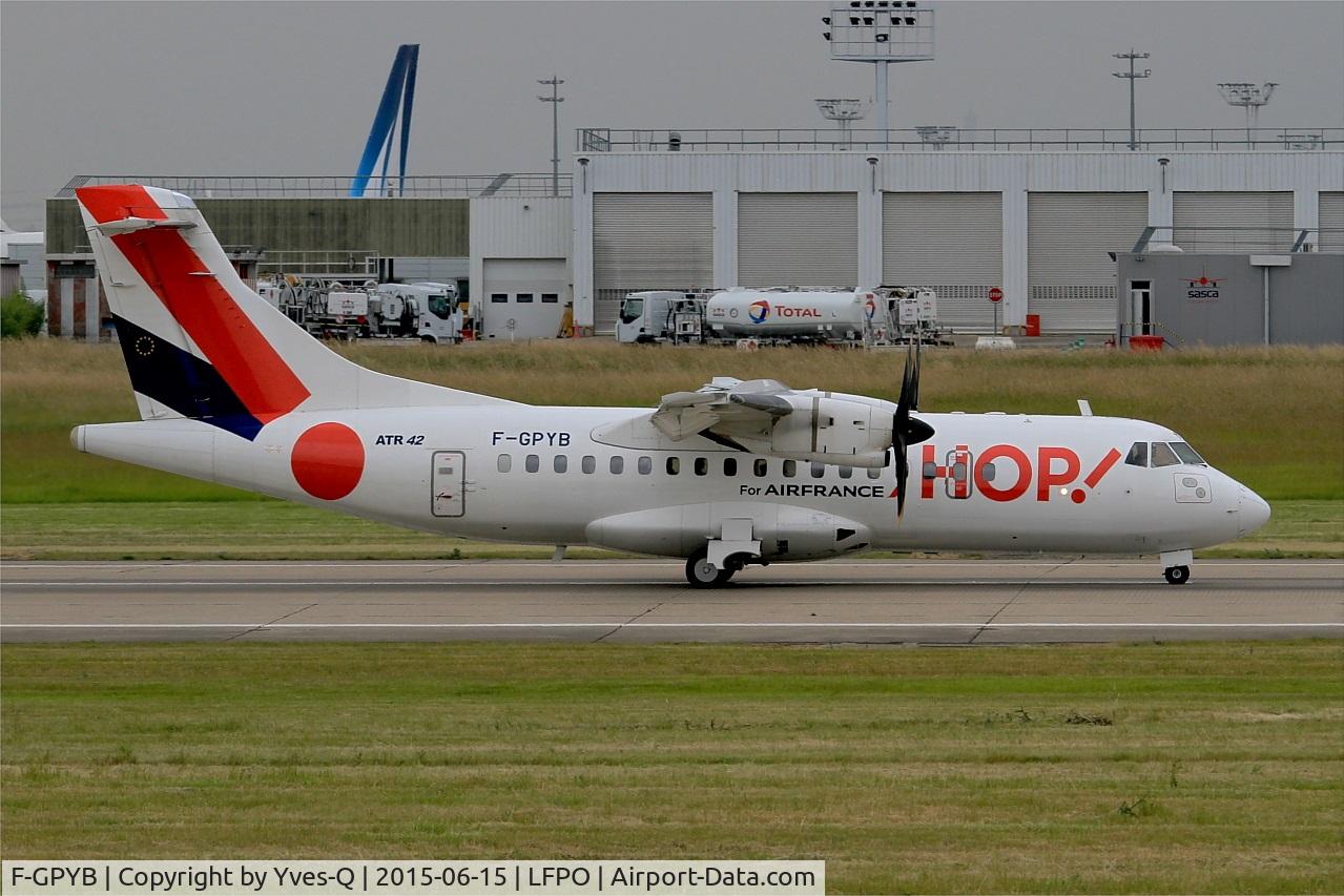F-GPYB, 1996 ATR 42-500 C/N 480, ATR 42-500, Take off run rwy 08, Paris-Orly airport (LFPO-ORY)