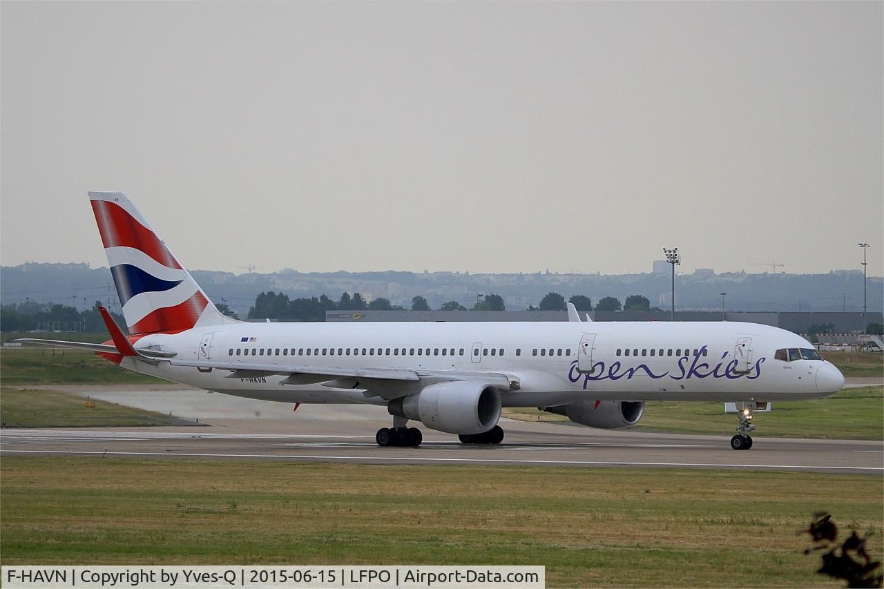 F-HAVN, 1991 Boeing 757-230 C/N 25140, Boeing 757-230, Ready to take off rwy 08, Paris-Orly airport (LFPO-ORY)