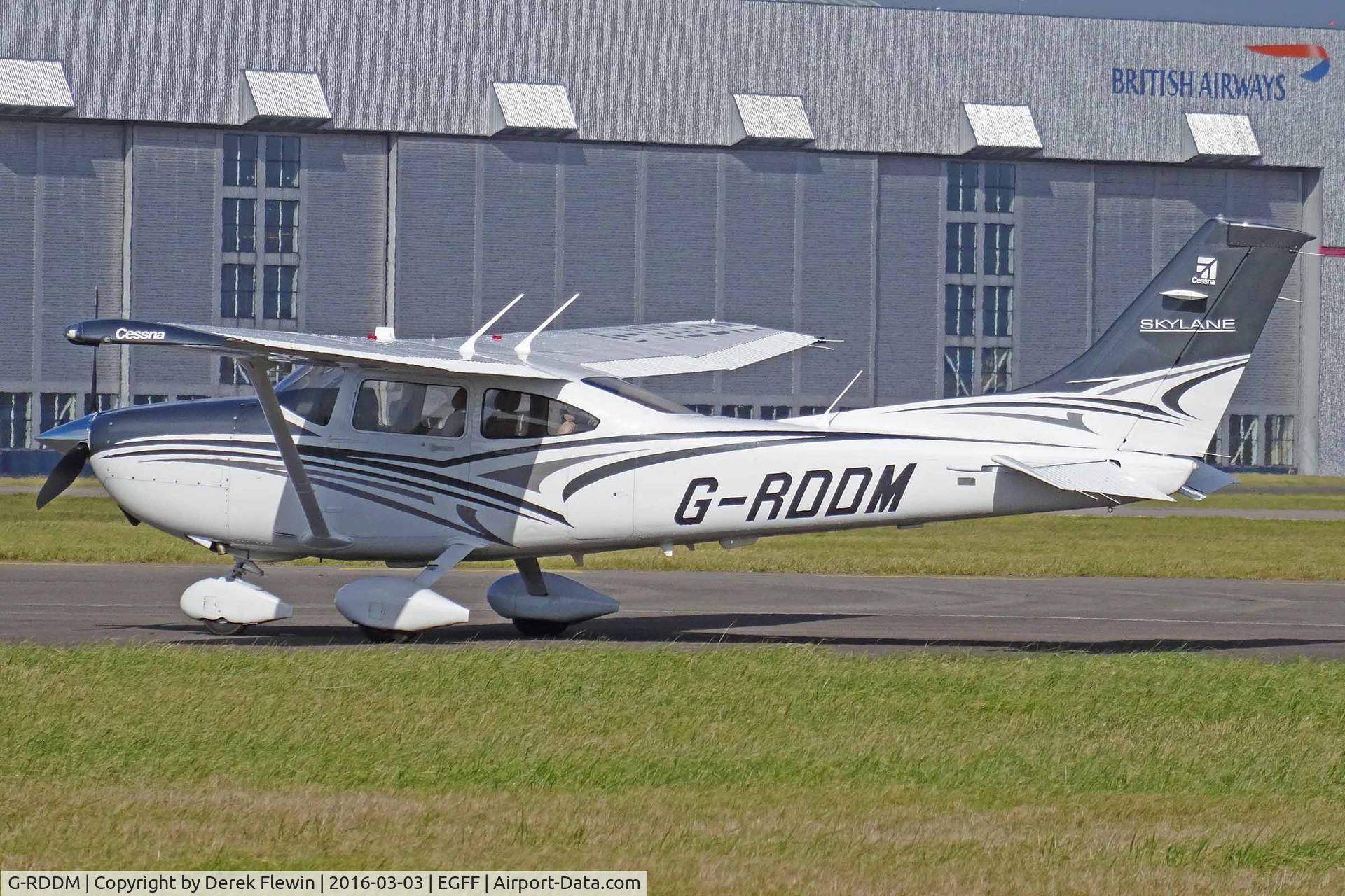 G-RDDM, 2015 Cessna 182T Skylane Skylane C/N 18282387, Skylane, previously N387D, parked up.