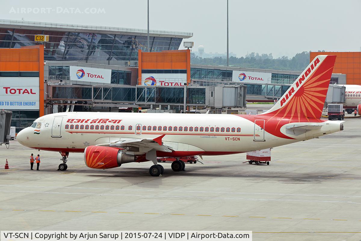 VT-SCN, 2008 Airbus A319-112 C/N 3687, On the apron at IGIA T-3.