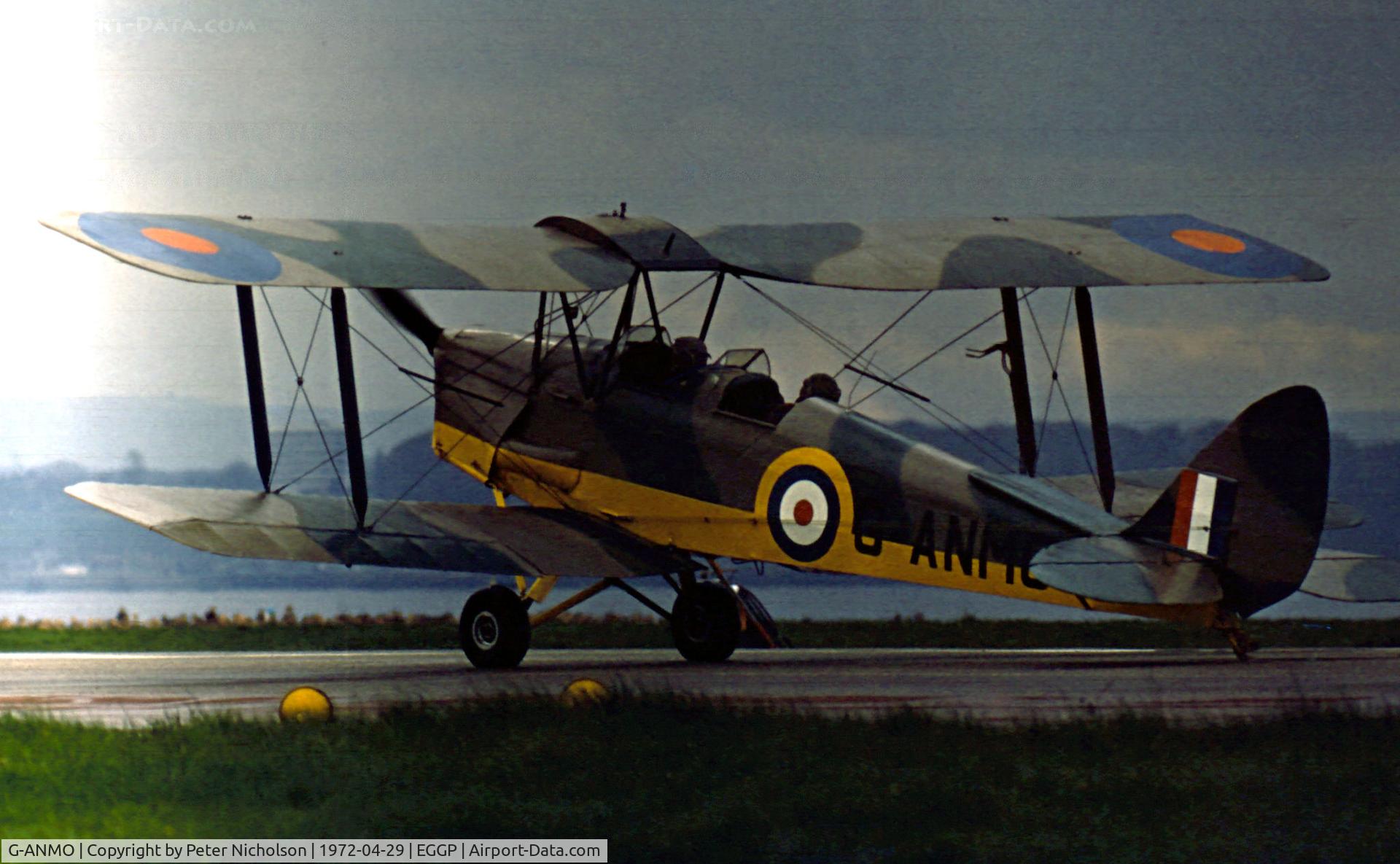 G-ANMO, 1935 De Havilland DH-82A Tiger Moth II C/N 3255, DH.82A Tiger Moth as seen at the 1972 Speke Airshow.