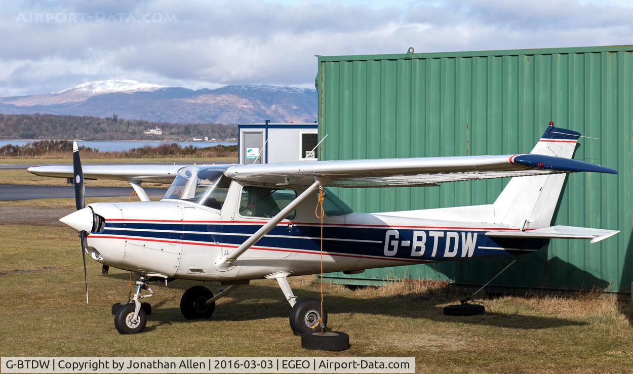 G-BTDW, 1978 Cessna 152 C/N 152-79864, Well tied-down waiting for the next gale!