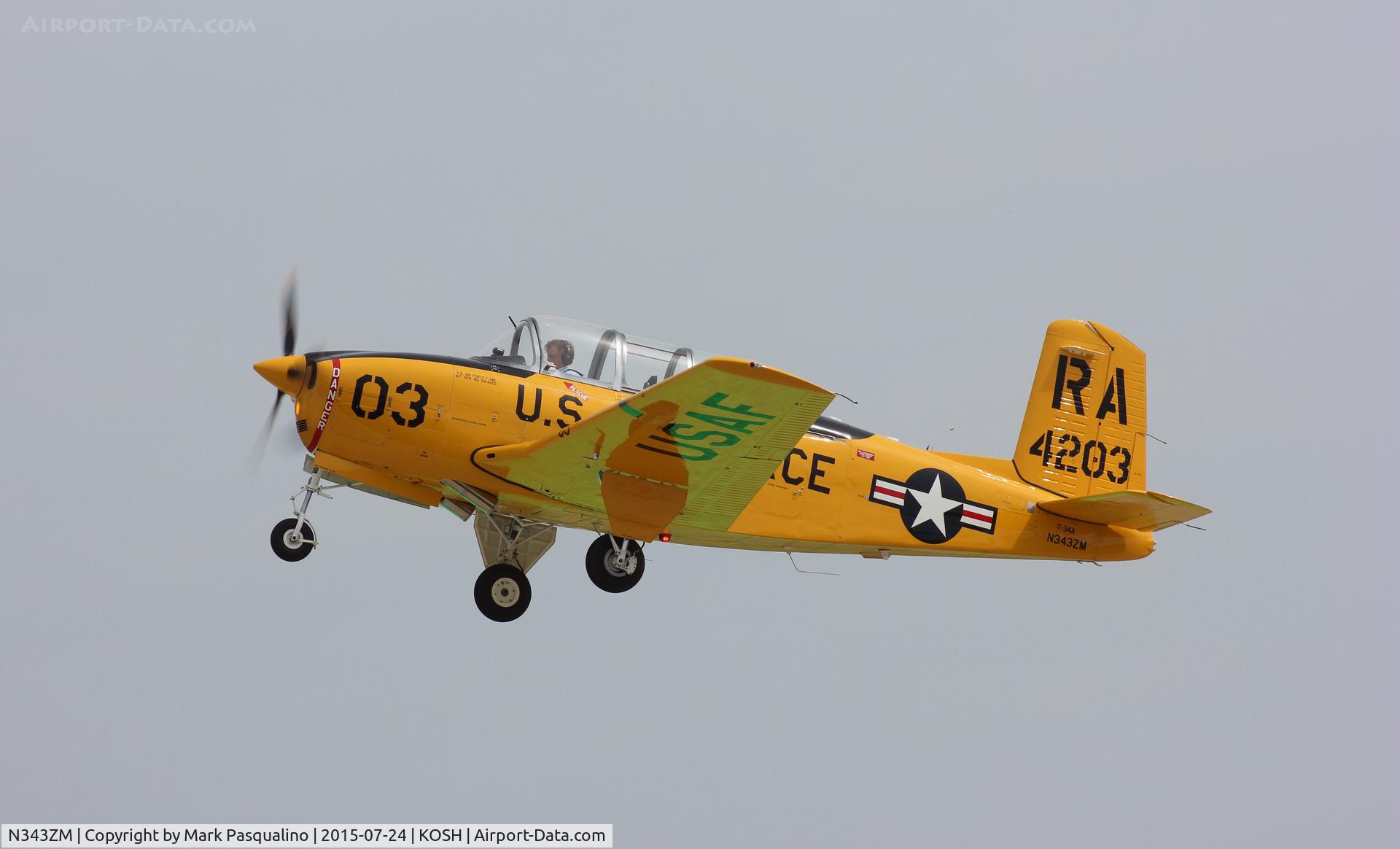 N343ZM, 1955 Beech T-34A Mentor C/N G-303, Beech T-34A