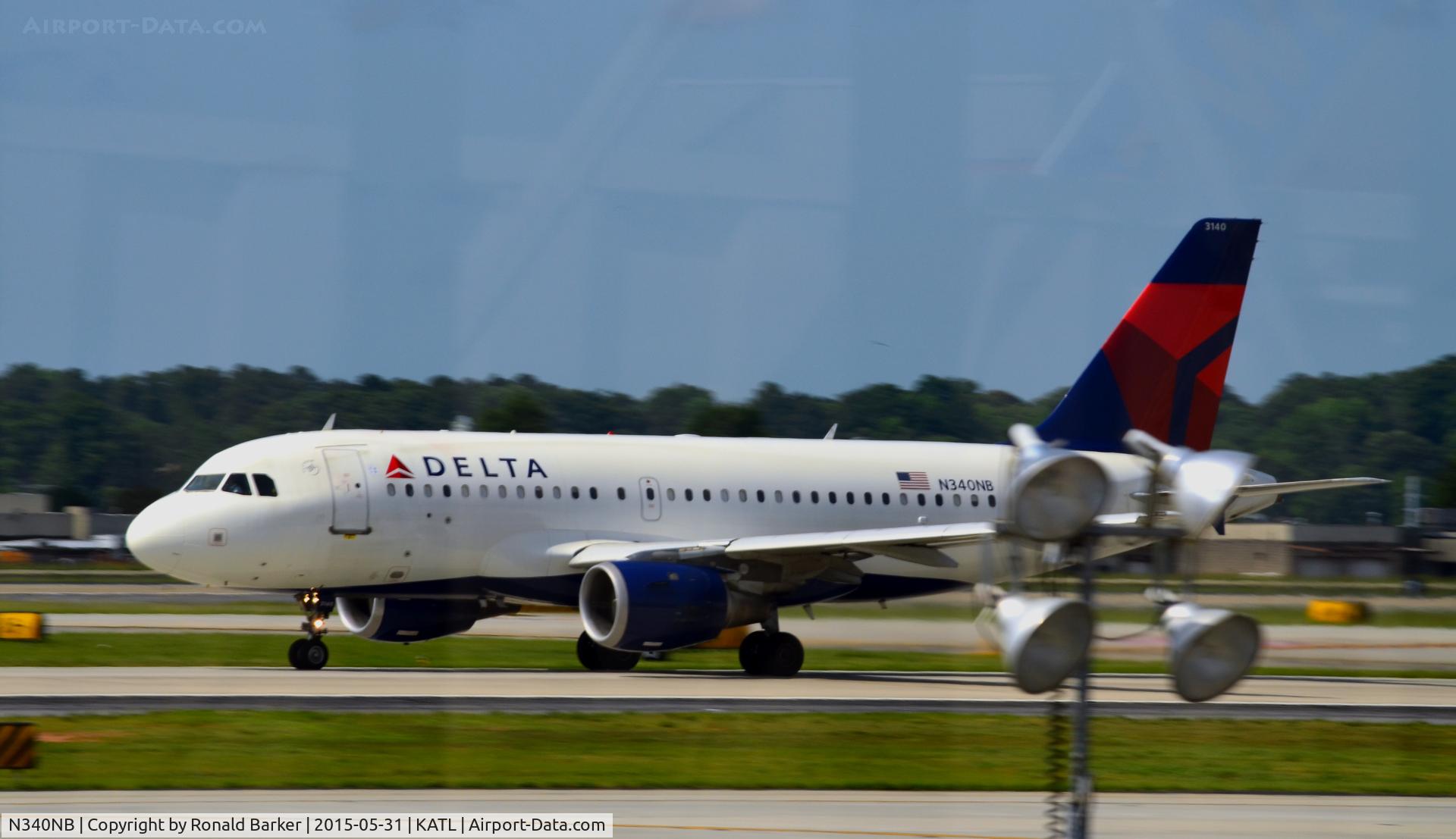 N340NB, 2002 Airbus A319-114 C/N 1714, Takeoff Atlanta