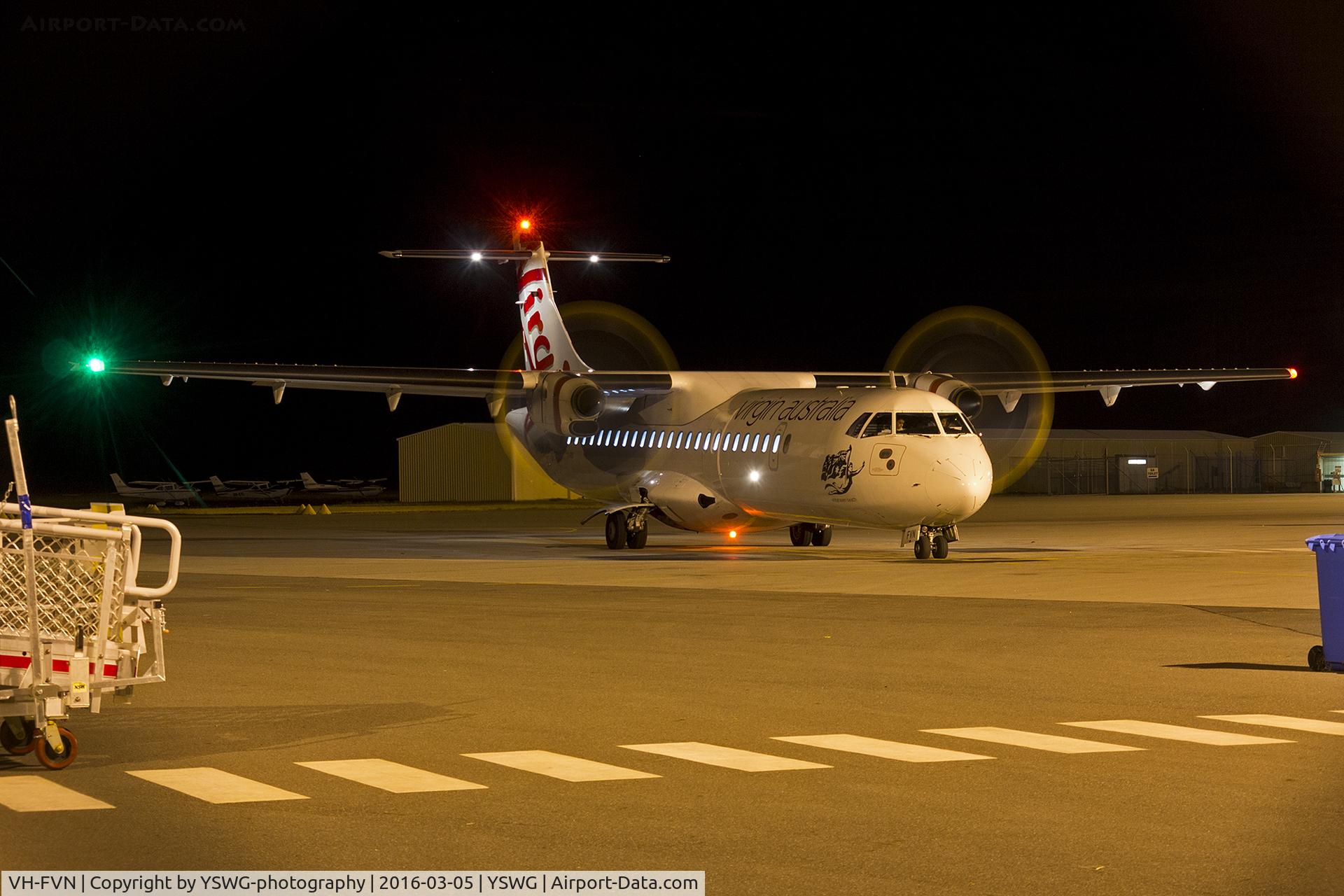 VH-FVN, 2012 ATR 72-212A C/N 1039, Virgin Australia Regional (VH-FVN) ATR 72-600 at Wagga Wagga Airport.
