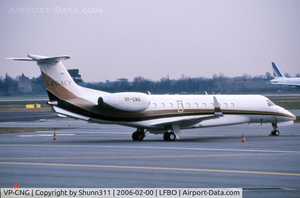 VP-CNG, 2005 Embraer EMB-135BJ Legacy C/N 14500854, Parked at the General Aviation area...