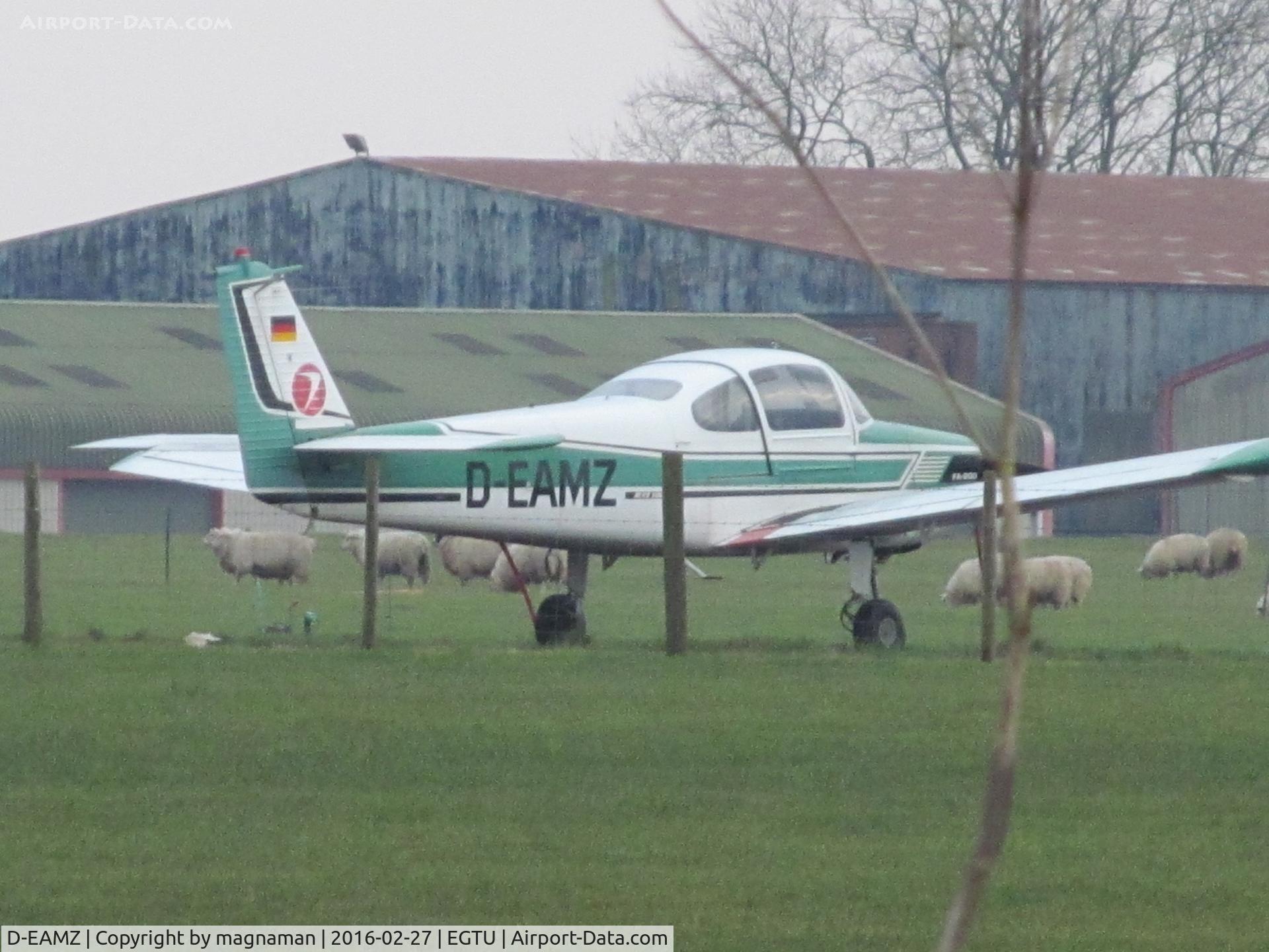 D-EAMZ, Fuji FA-200-160 Aero Subaru C/N 165, long shot in gloom from road