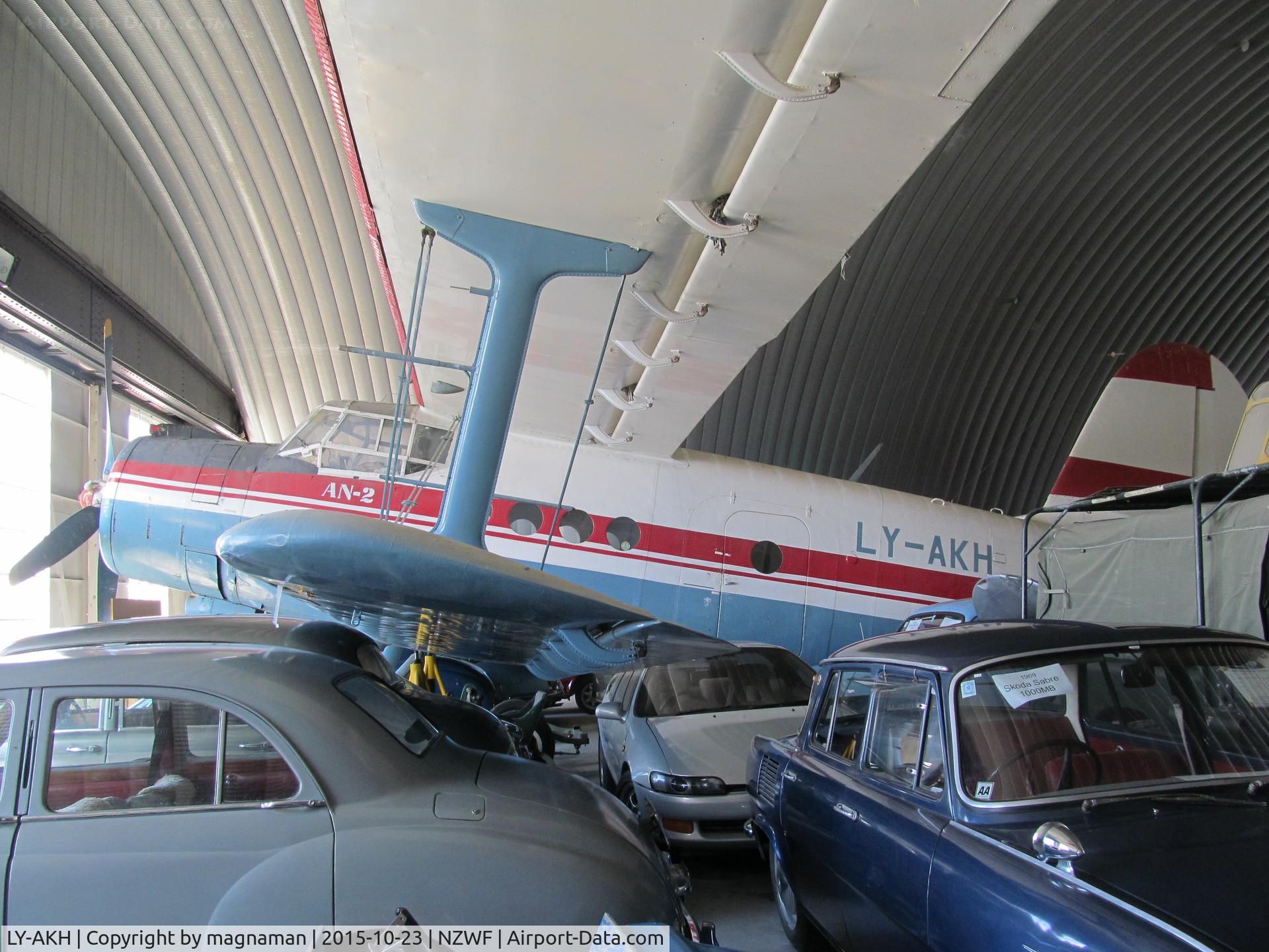 LY-AKH, Antonov An 2 C/N 1G16037, in crowded museum hangar