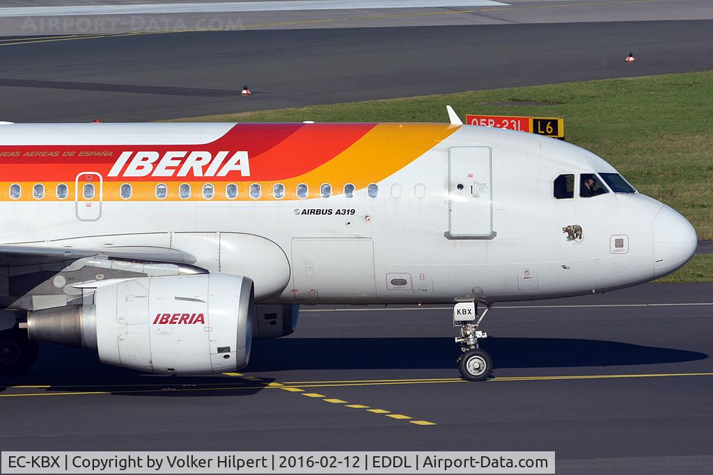 EC-KBX, 2007 Airbus A319-111 C/N 3078, at dus