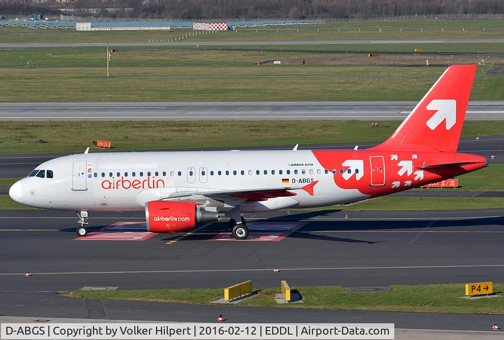 D-ABGS, 2009 Airbus A319-112 C/N 3865, at dus