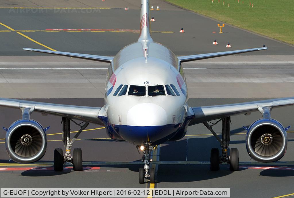 G-EUOF, 2001 Airbus A319-131 C/N 1590, at dus