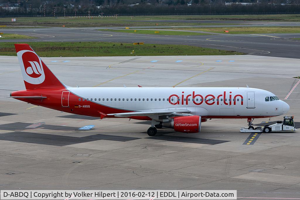 D-ABDQ, 2007 Airbus A320-214 C/N 3121, at dus