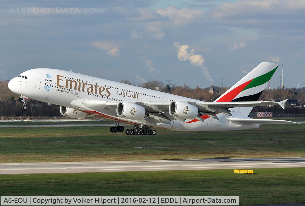 A6-EOU, 2015 Airbus A380-861 C/N 205, at dus