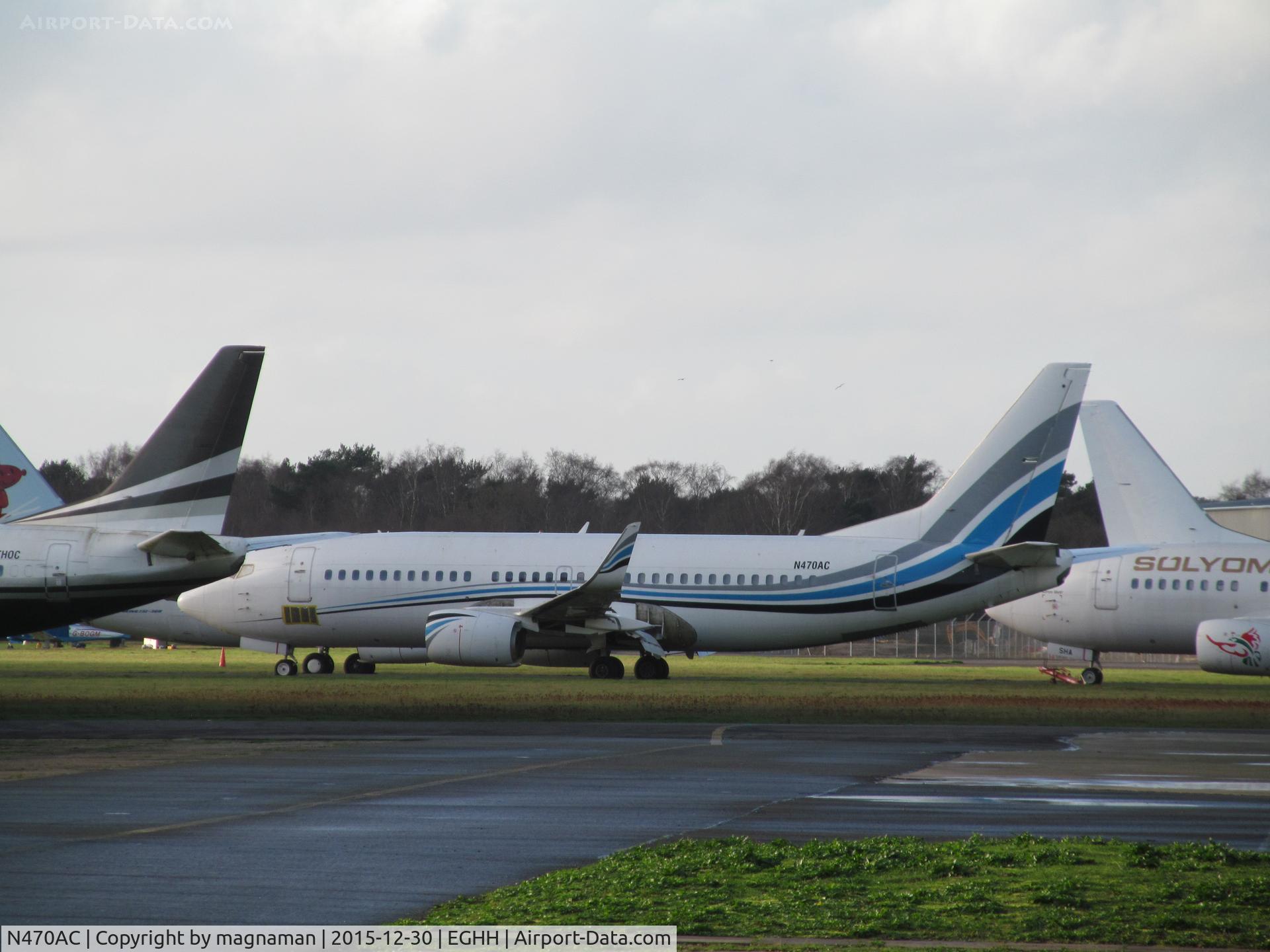 N470AC, 1989 Boeing 737-3L9 C/N 24570, runway long term parking