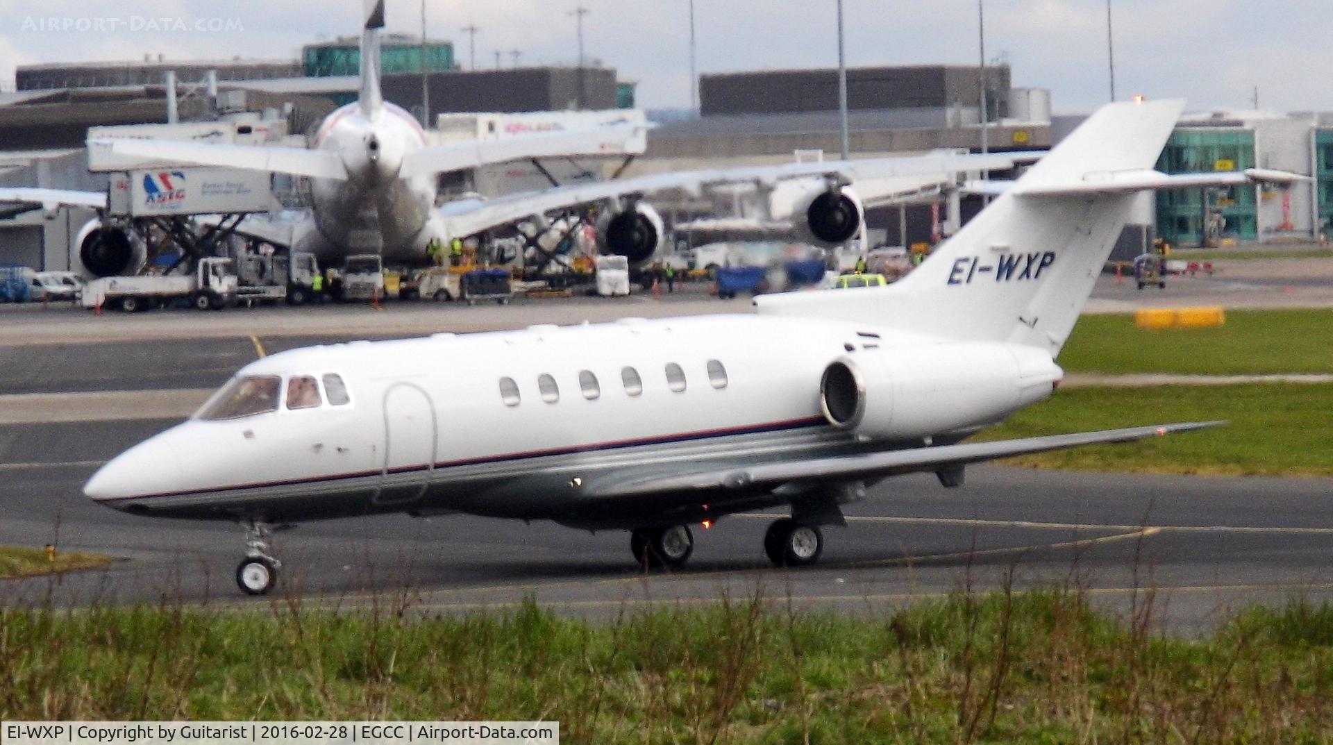 EI-WXP, 1998 Raytheon Hawker 800XP C/N 258382, At Manchester