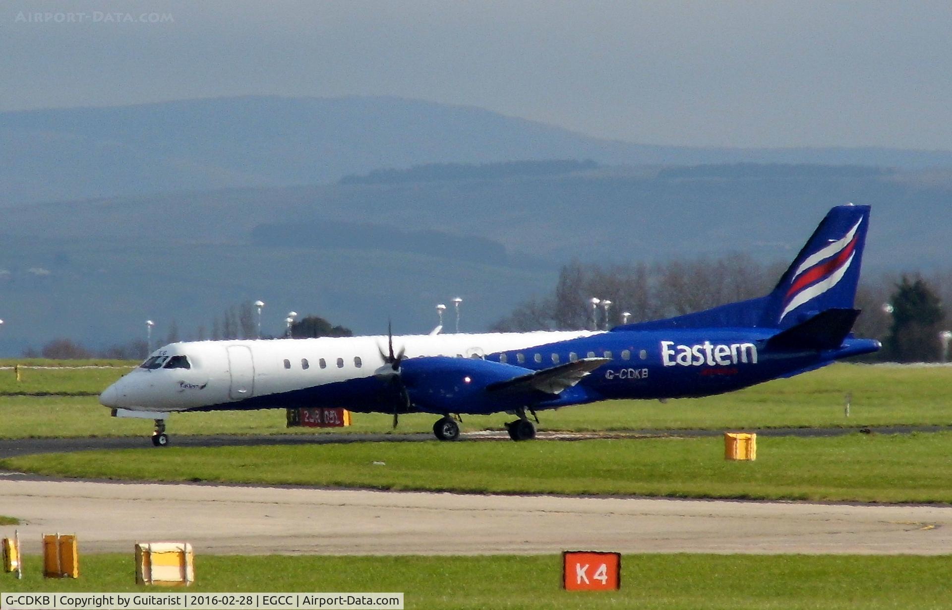 G-CDKB, 1996 Saab 2000 C/N 2000-032, At Manchester
