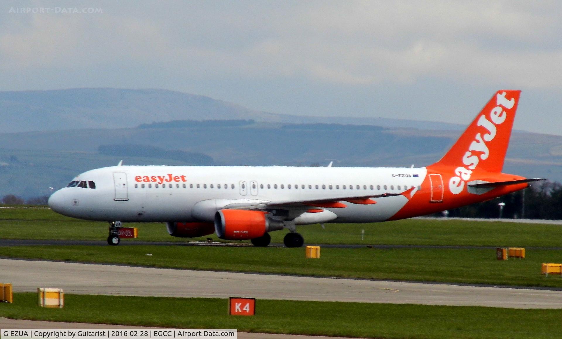 G-EZUA, 2011 Airbus A320-214 C/N 4588, At Manchester