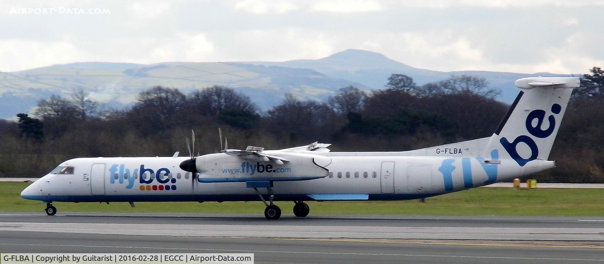 G-FLBA, 2009 De Havilland Canada DHC-8-402Q Dash 8 C/N 4253, At Manchester