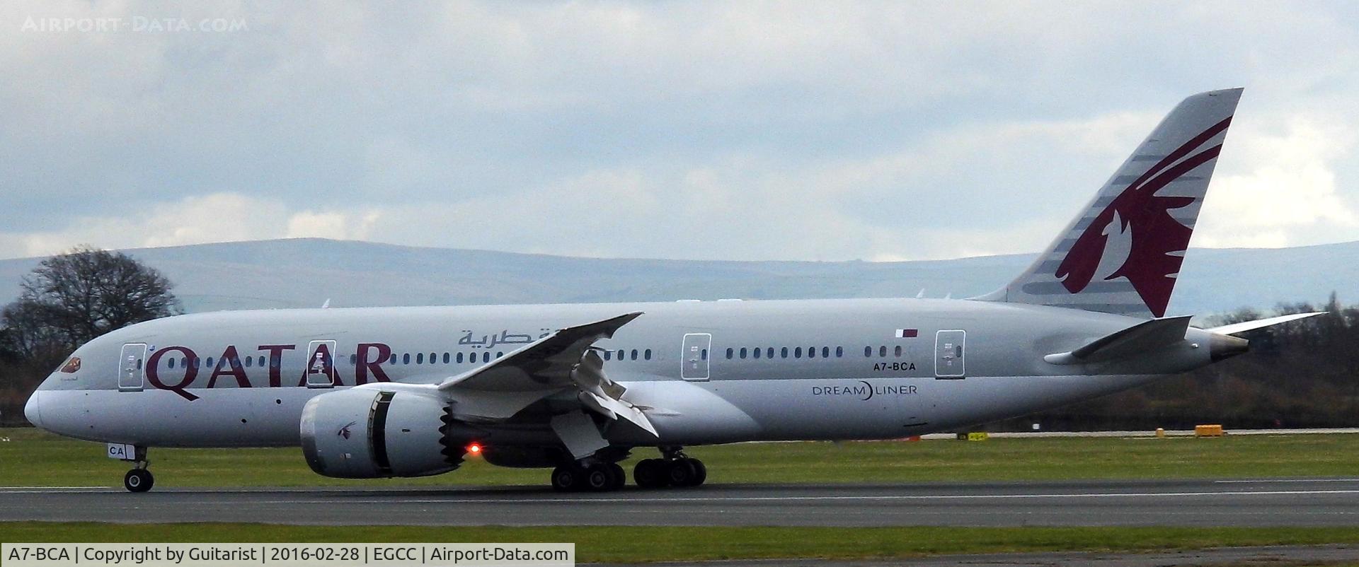 A7-BCA, 2012 Boeing 787-8 Dreamliner C/N 38319, At Manchester