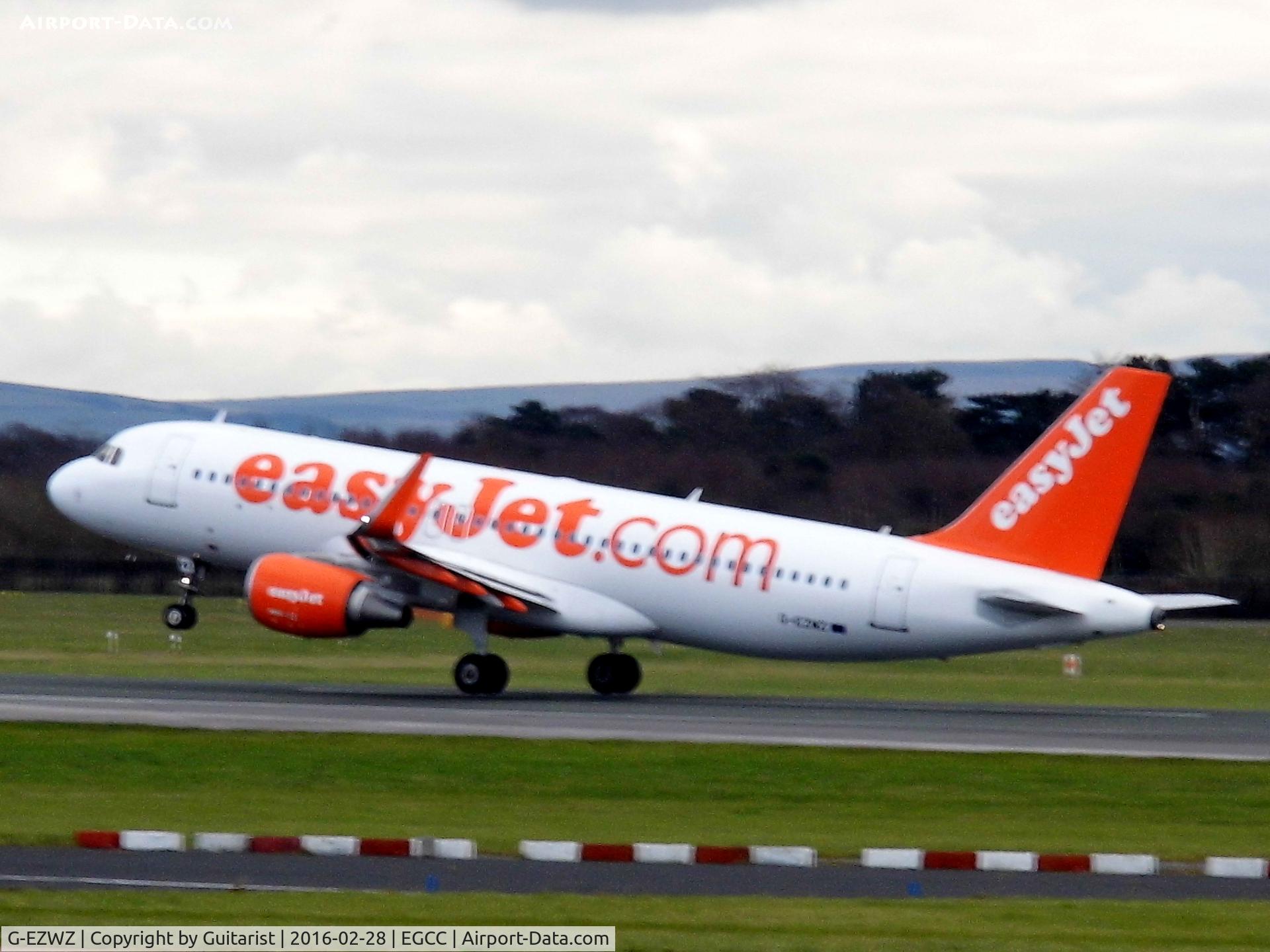 G-EZWZ, 2014 Airbus A320-214 C/N 6353, At Manchester