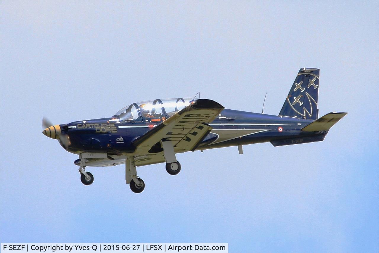 F-SEZF, Socata TB-30 Epsilon C/N 141, Socata TB-30 Epsilon, Short approach rwy 29, Luxeuil-Saint Sauveur Air Base 116 (LFSX) Open day 2015