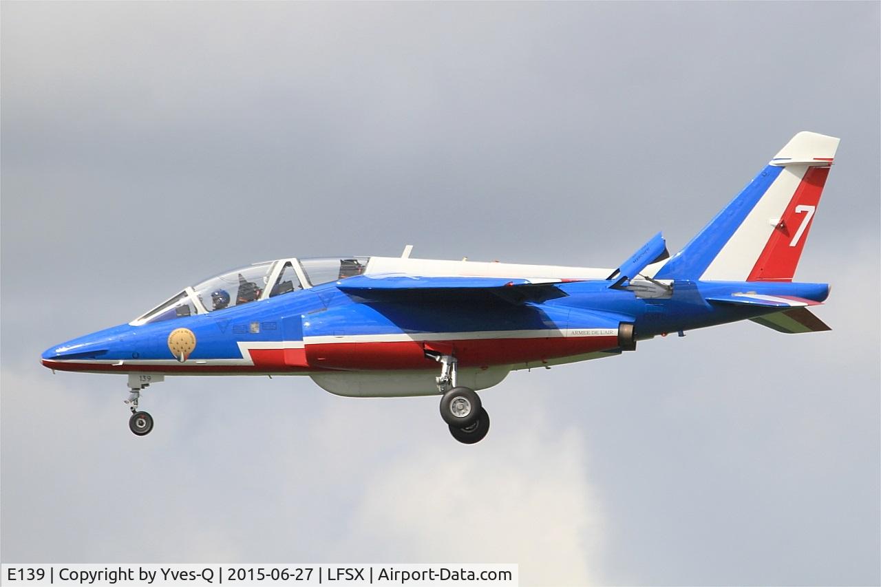 E139, Dassault-Dornier Alpha Jet E C/N E139, Dassault-Dornier Alpha Jet E (F-UGFC), Athos 07 of Patrouille de France 2015, Luxeuil-Saint Sauveur Air Base 116 (LFSX) Open day 2015