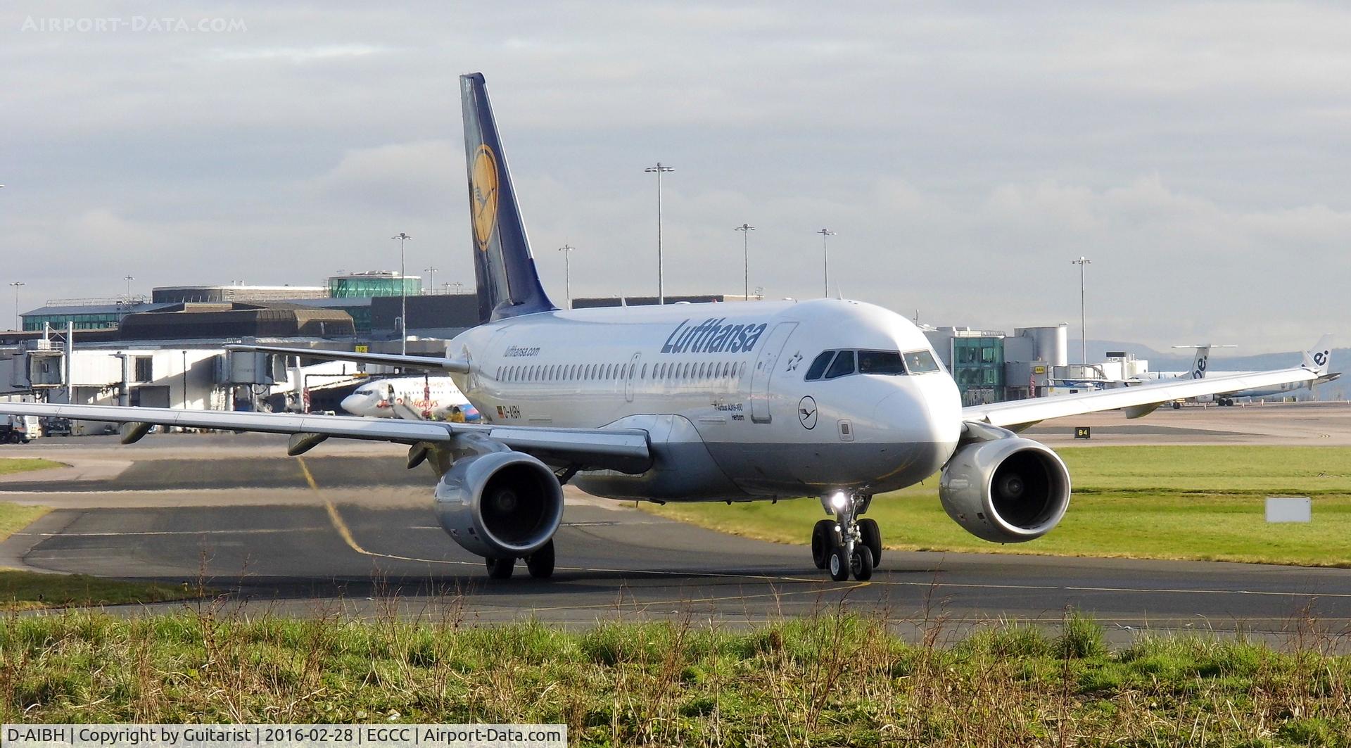 D-AIBH, 2012 Airbus A319-112 C/N 5239, At Manchester