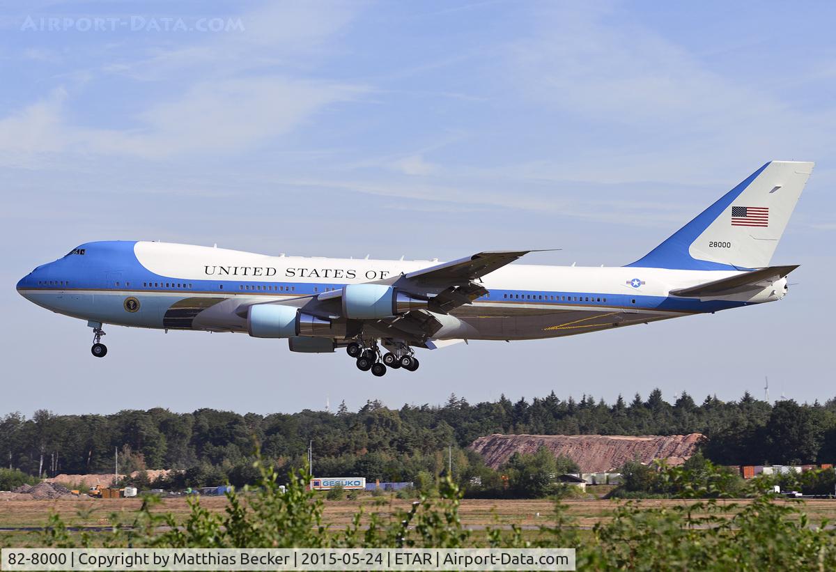 82-8000, 1987 Boeing VC-25A (747-2G4B) C/N 23824, 82-8000