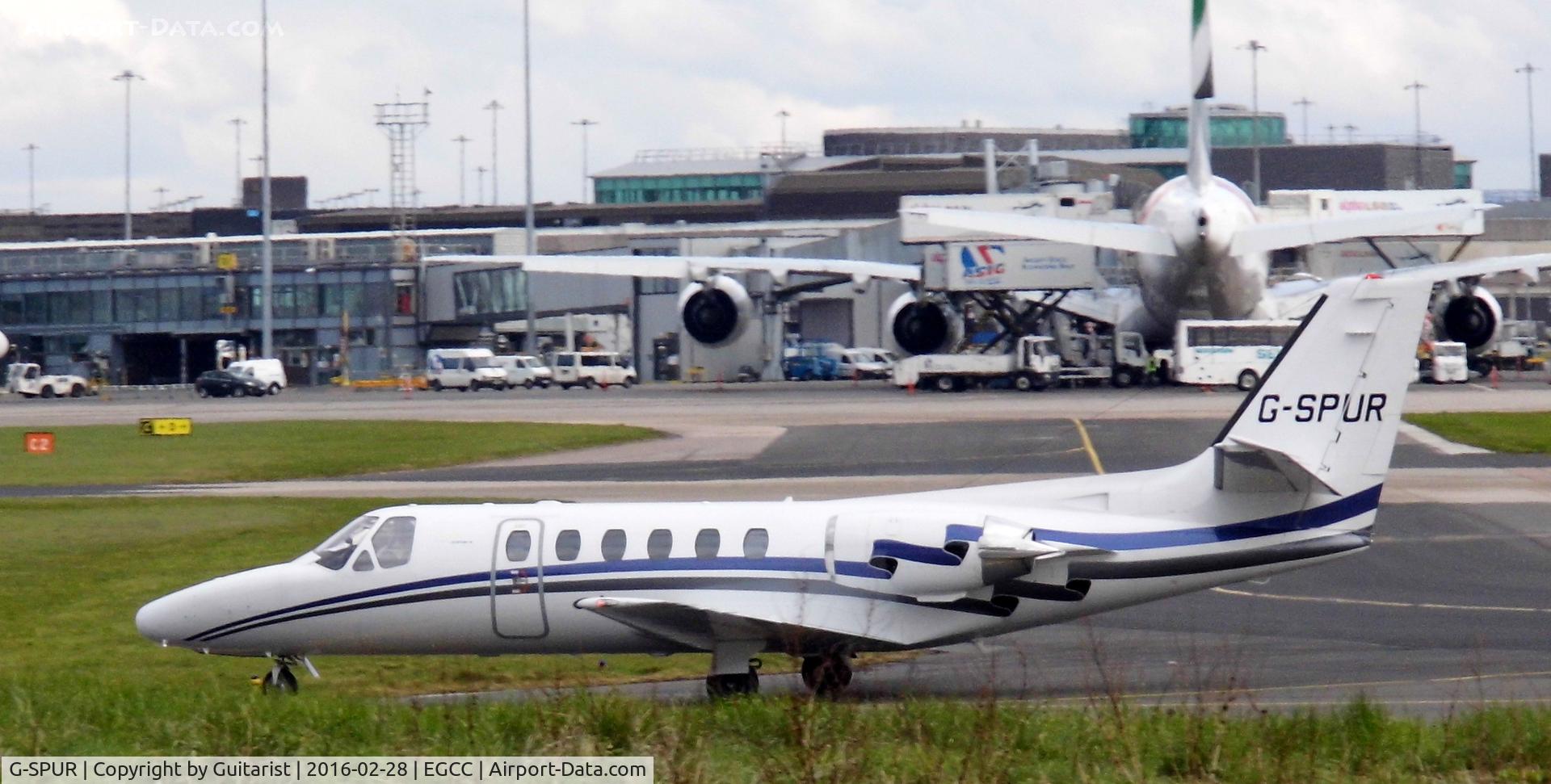 G-SPUR, 1992 Cessna 550 Citation II C/N 550-0714, At Manchester
