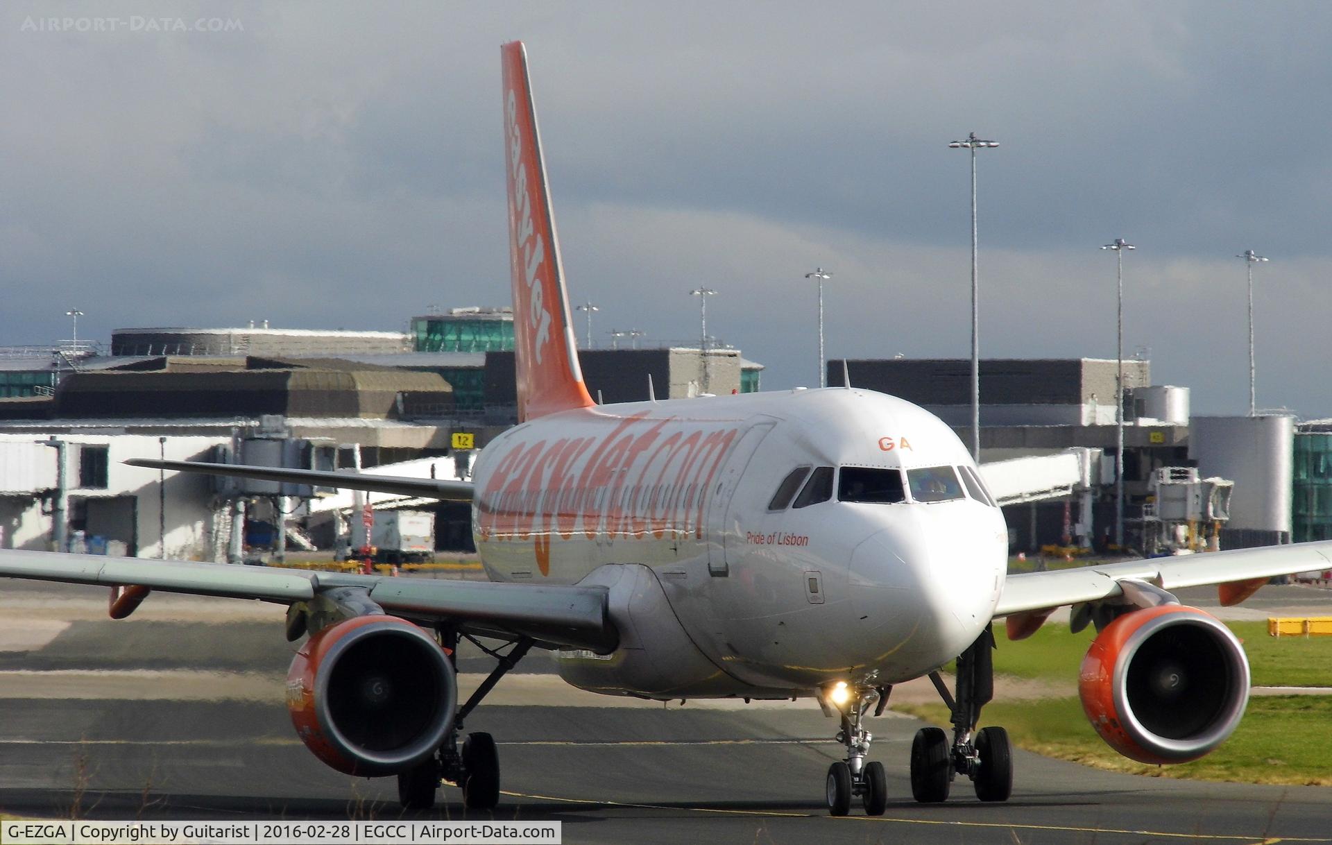 G-EZGA, 2010 Airbus A319-111 C/N 4427, At Manchester