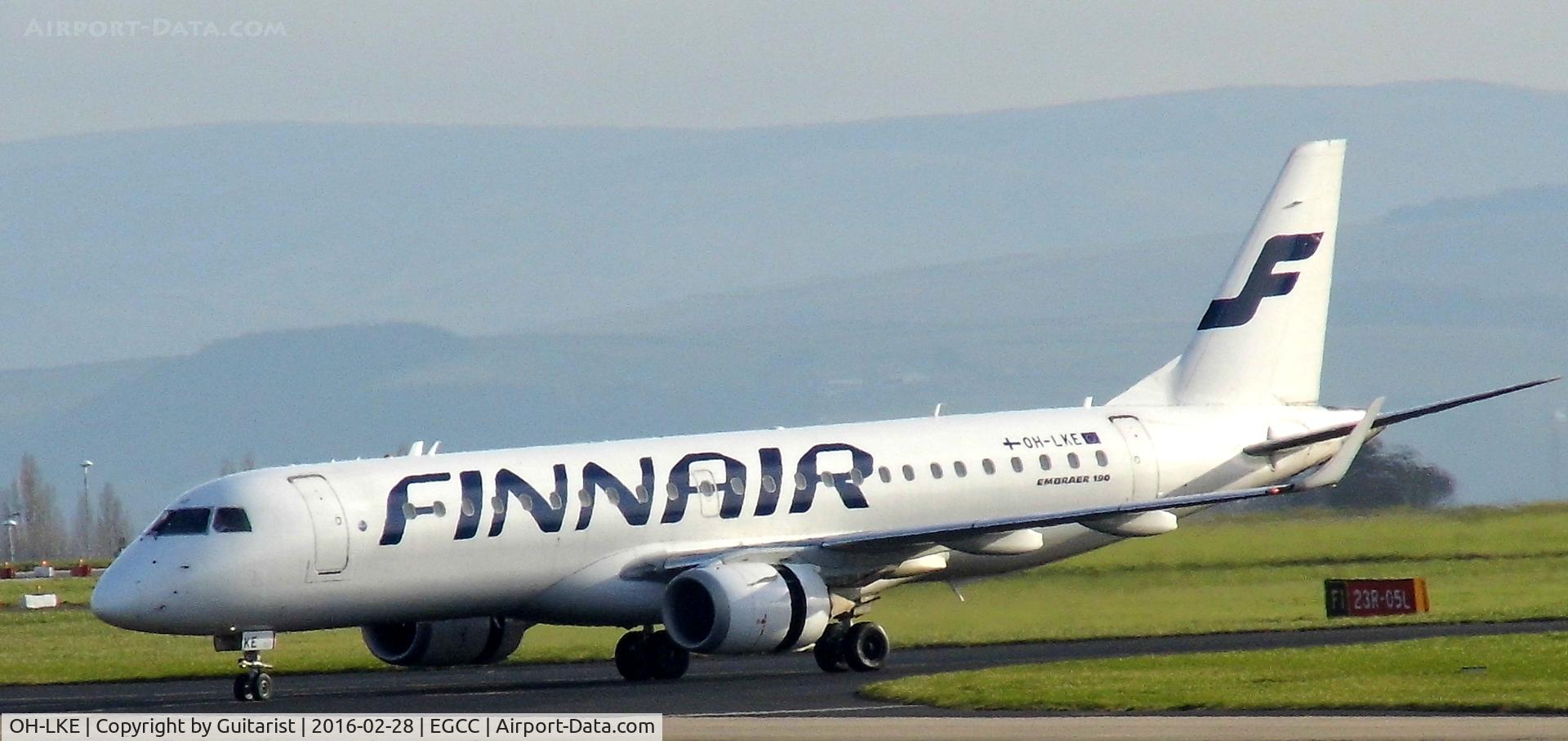 OH-LKE, 2007 Embraer 190LR (ERJ-190-100LR) C/N 19000059, At Manchester