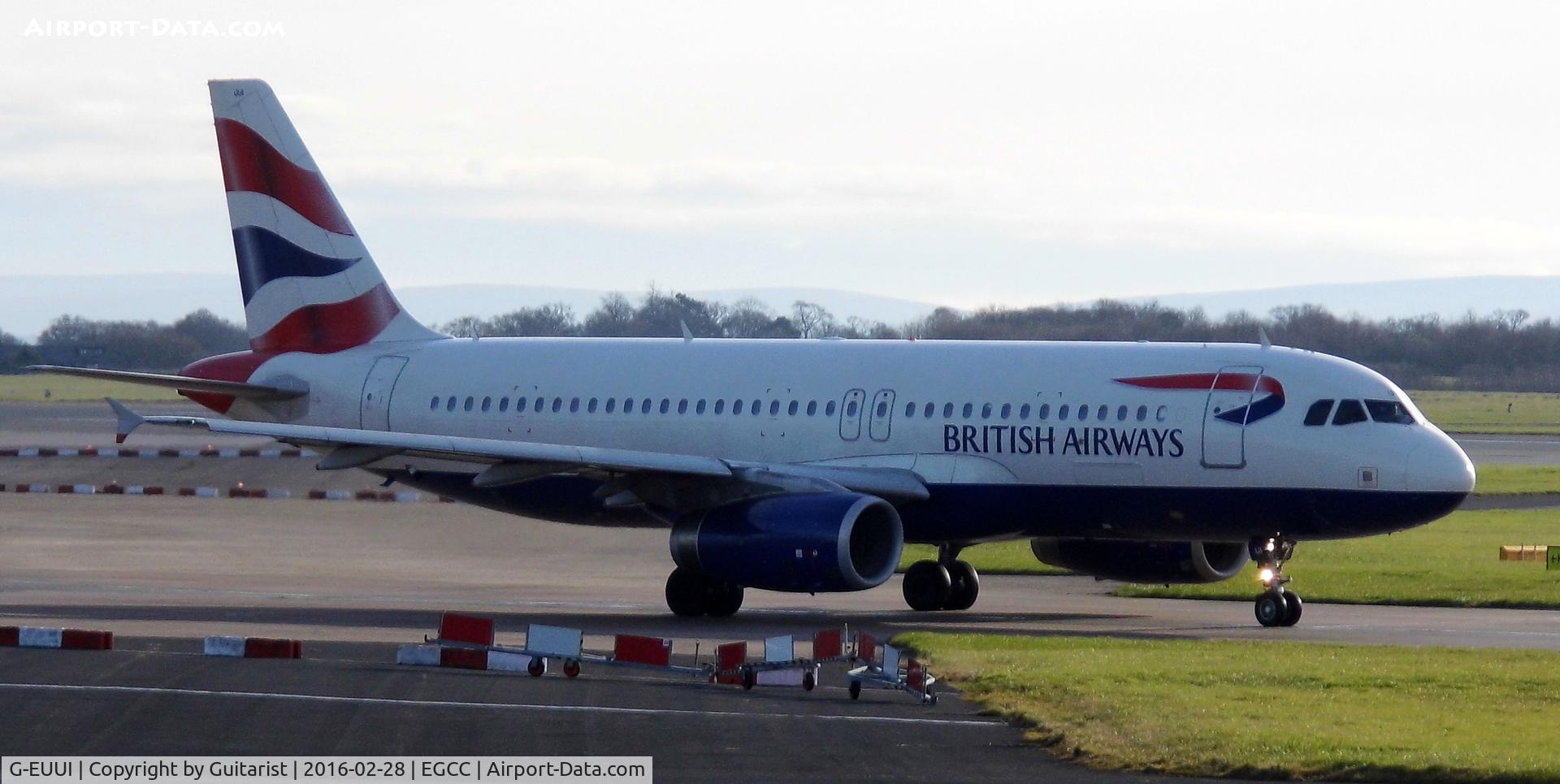 G-EUUI, 2002 Airbus A320-232 C/N 1871, At Manchester