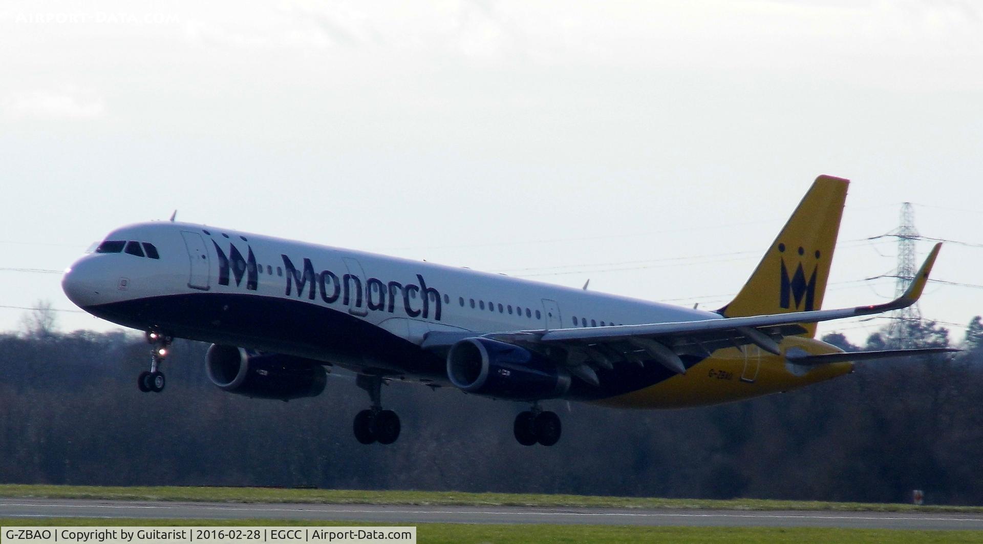 G-ZBAO, 2014 Airbus A321-231 C/N 6126, At Manchester