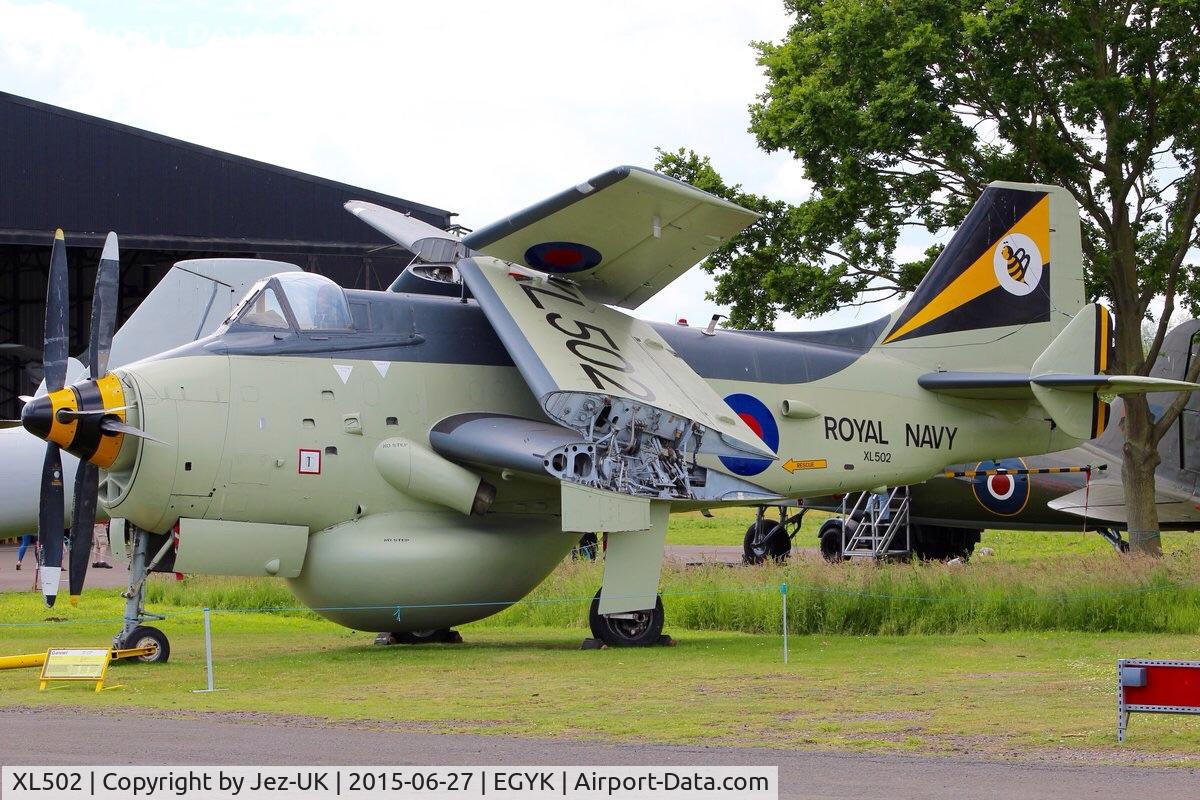 XL502, 1961 Fairey Gannet AEW.3 C/N F9461, restored so well it looks like you could fold down the wings and fly away!