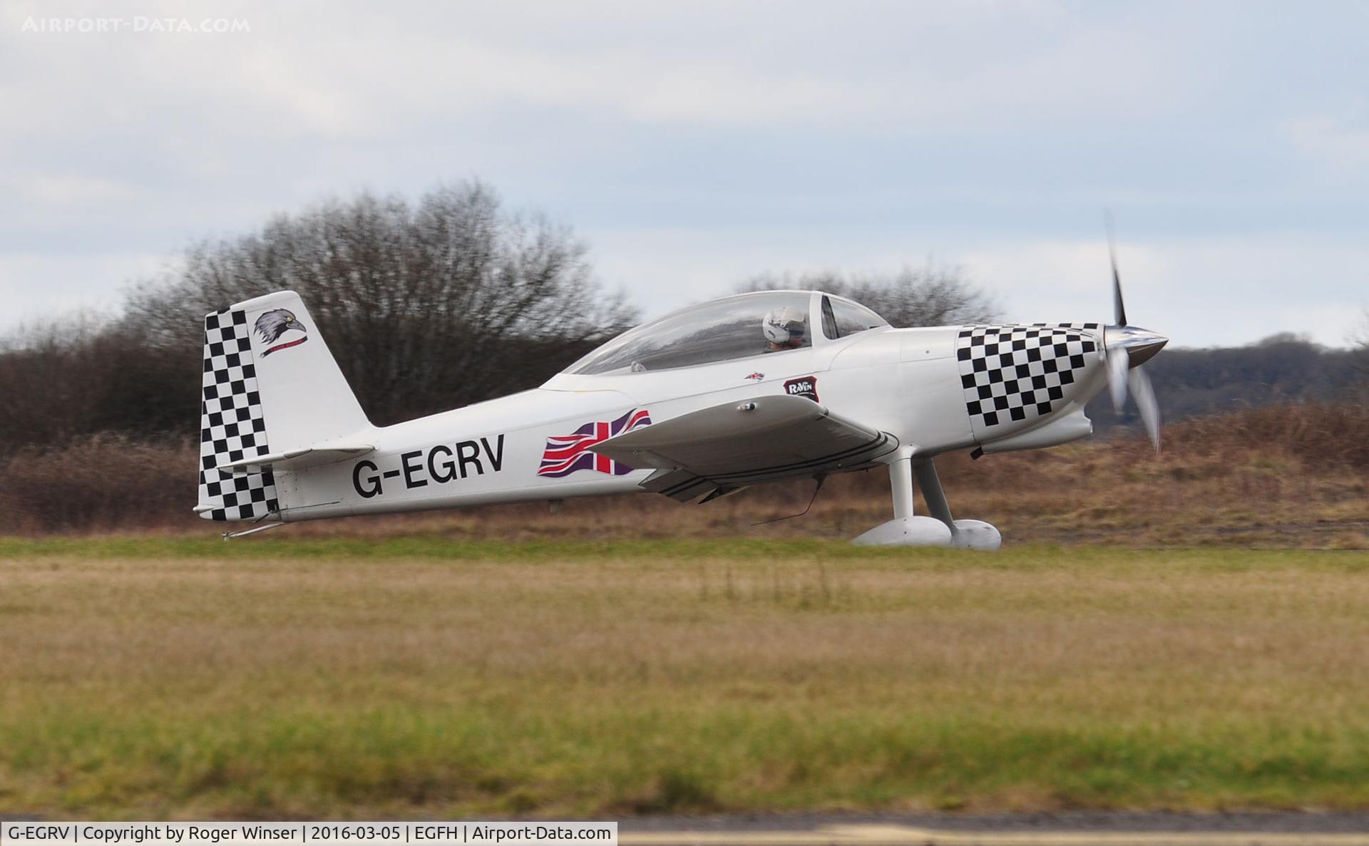 G-EGRV, 2007 Vans RV-8 C/N PFA 303-13639, Resident RV-8 (Raven 3) in Team Raven's revised scheme for the 2016 display season.